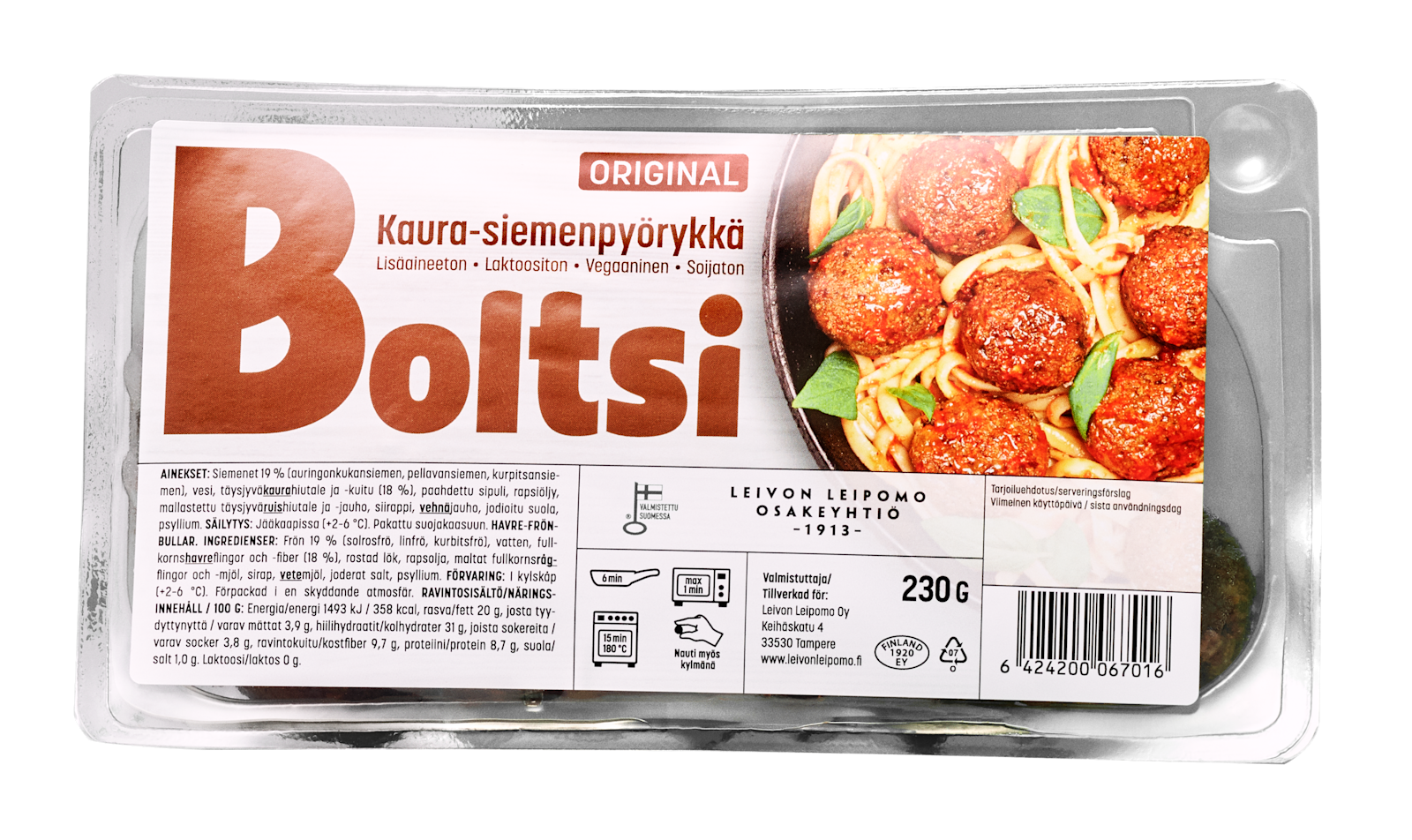 Kaura-siemenpyörykkä Boltsi