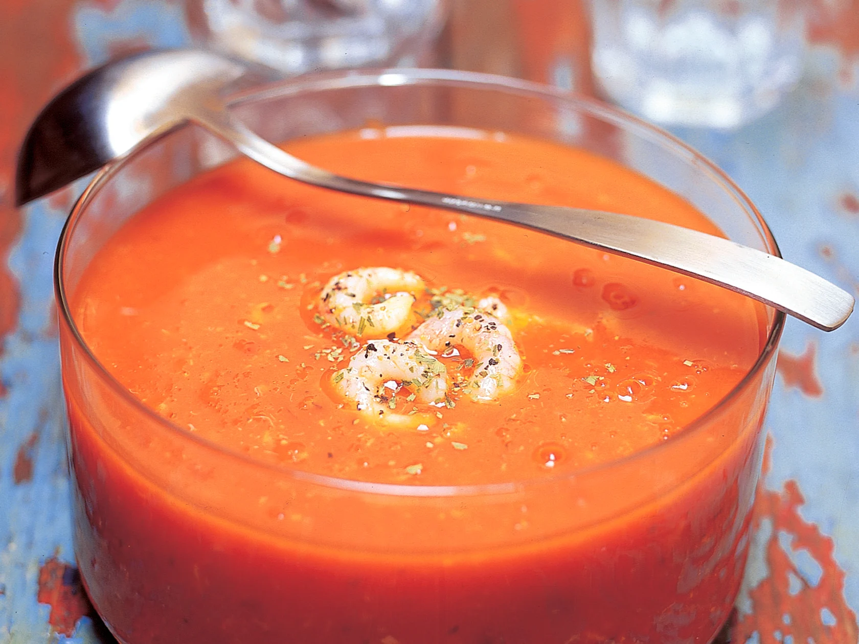 Tomaattinen äyriäiskeitto