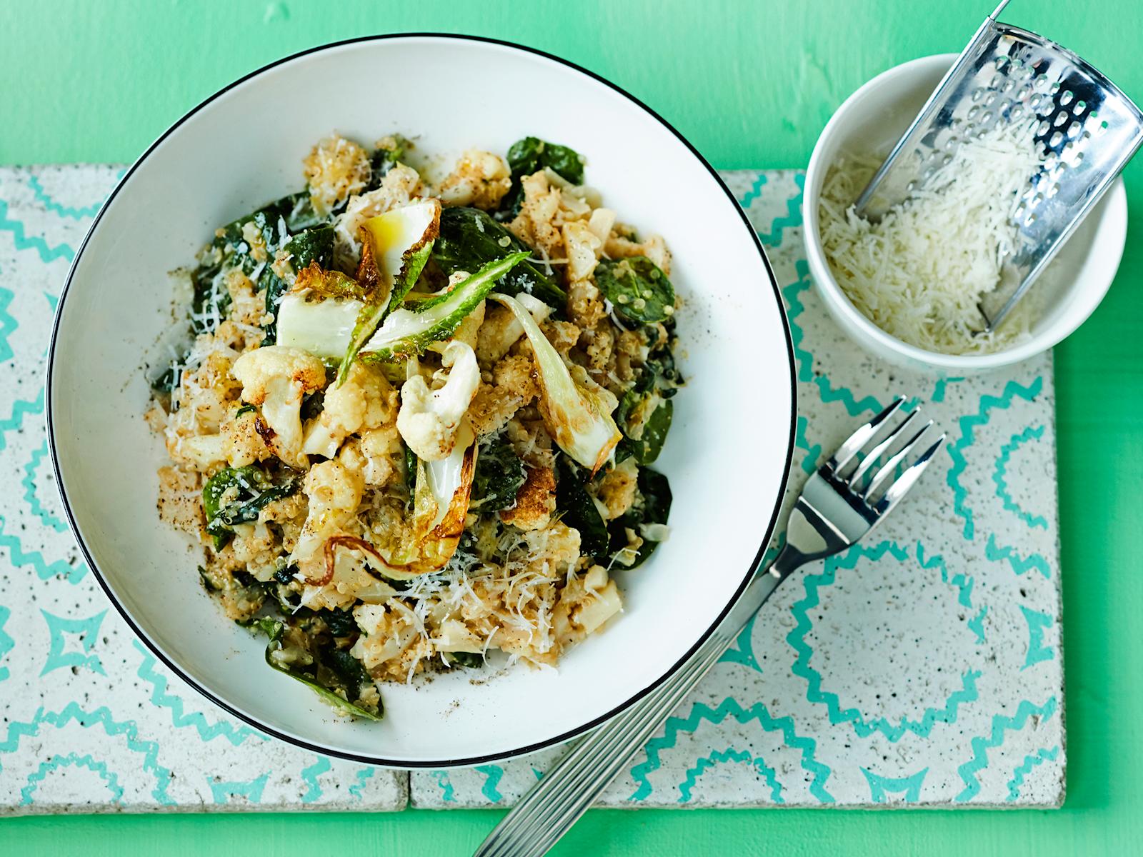 Kukkakaali-kvinoarisotto