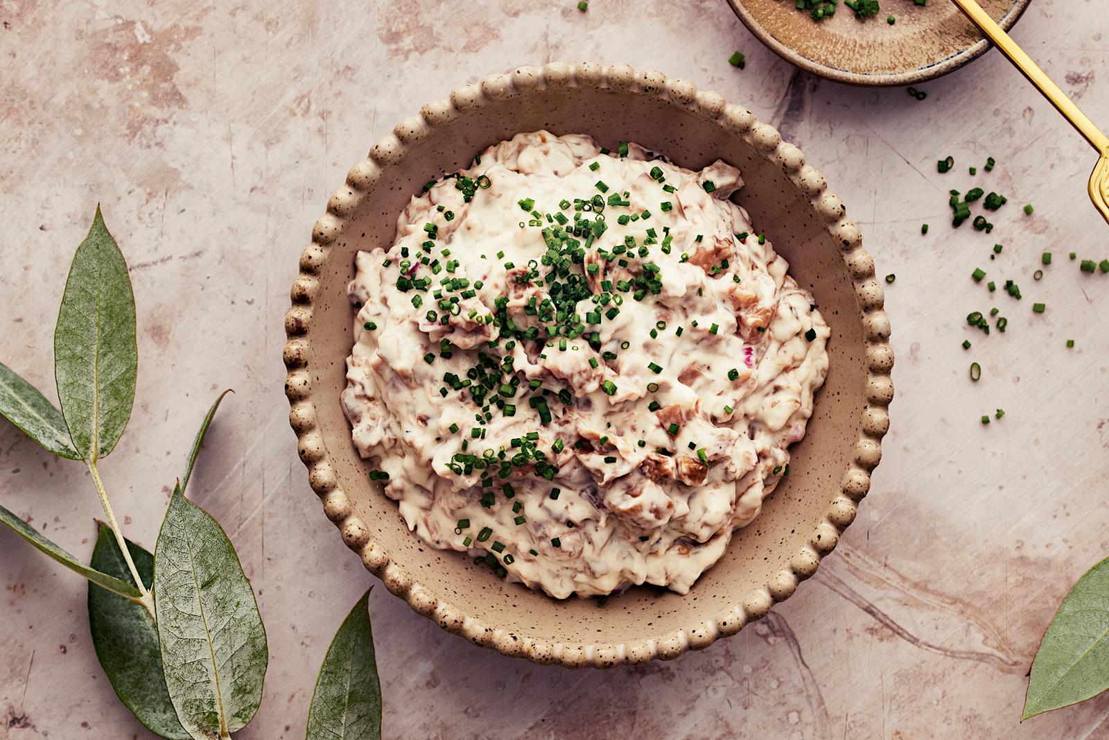 Vegaaninen sienisalaatti