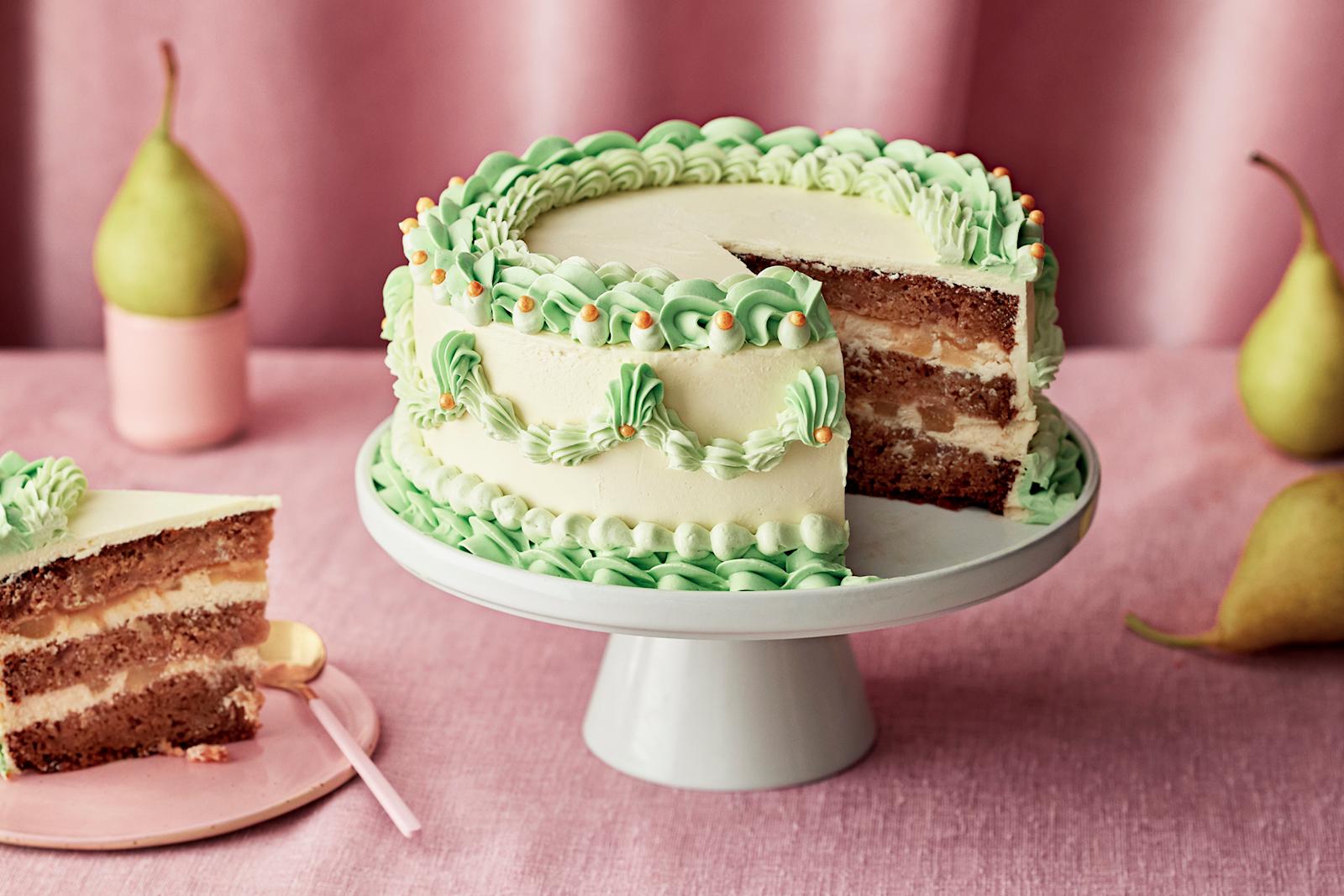 Päärynä-kinuskikakku