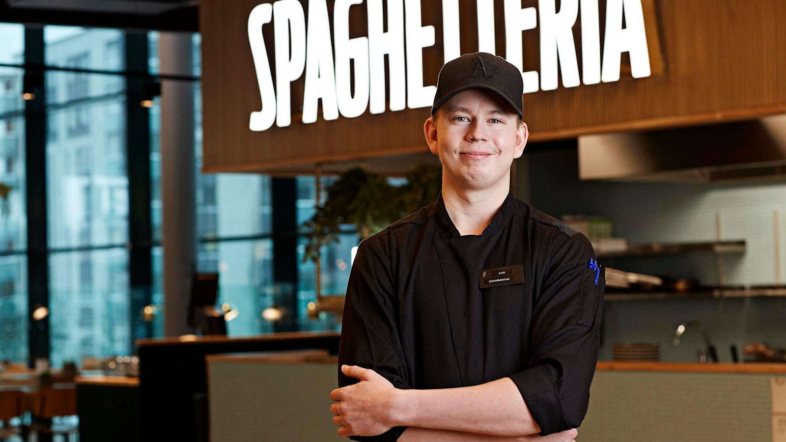 Spaghetteria Iso Omenan keittiömestari Jani Laitinen