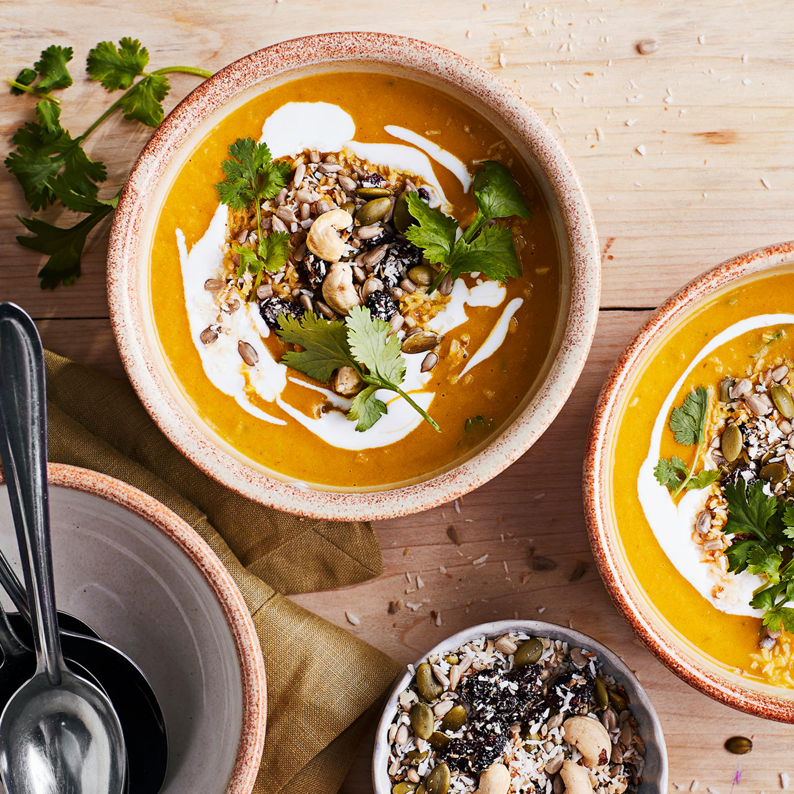 porkkanakeitto, porkkana-kookoskeitto