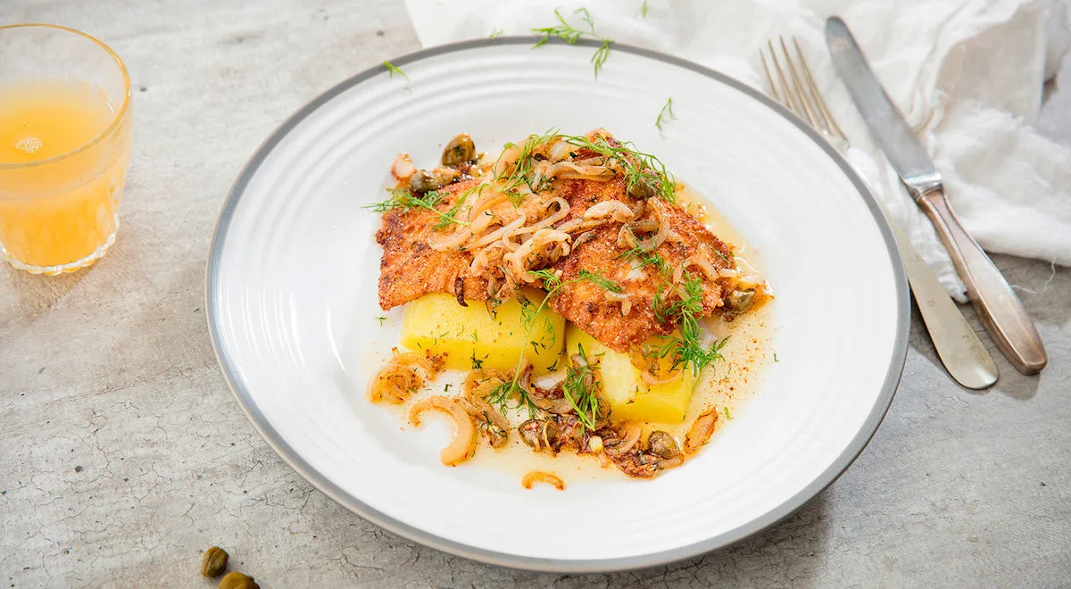 Ruisleivitetty punakampelafilee