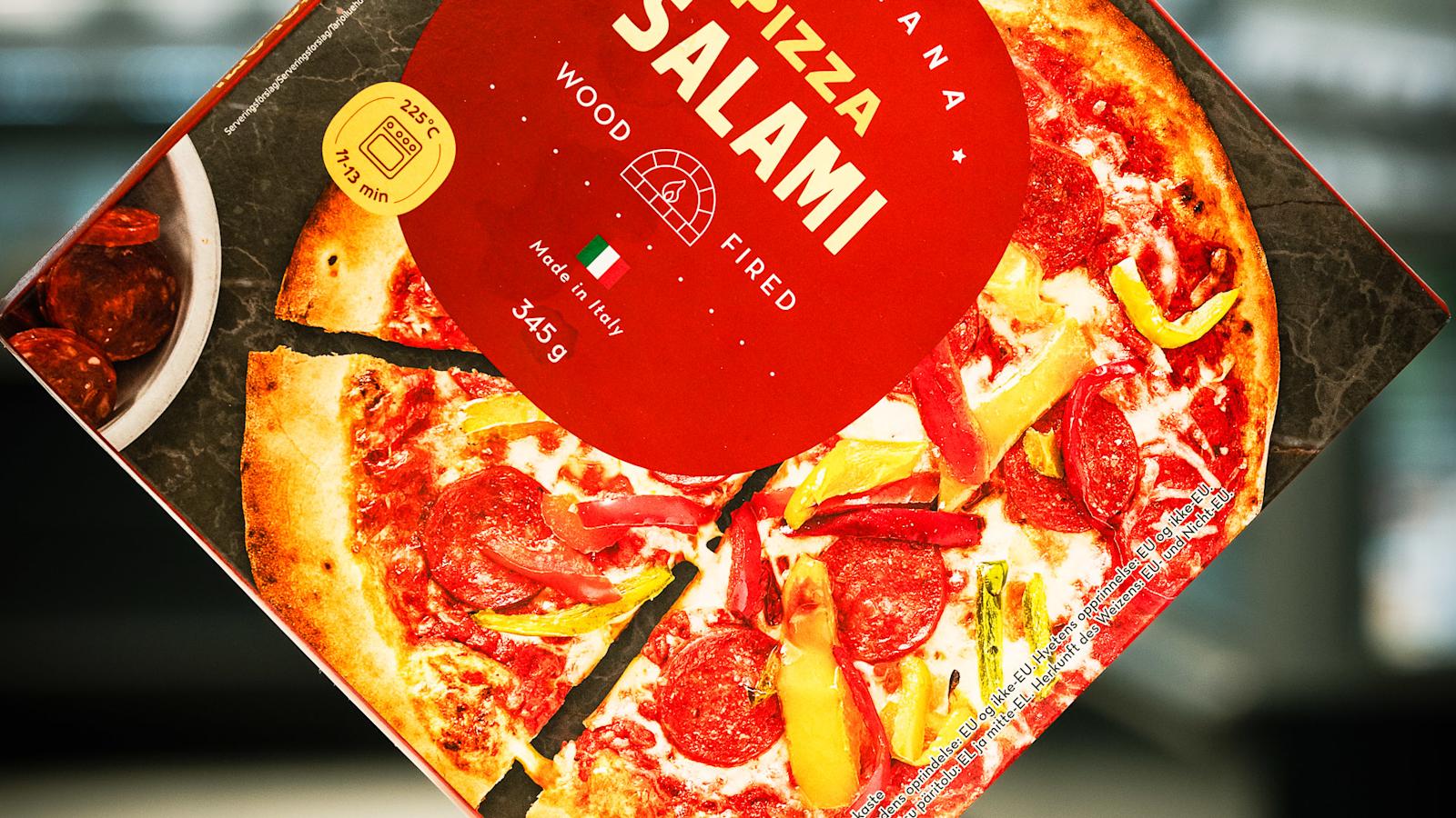Coop pakastepizza marketissa