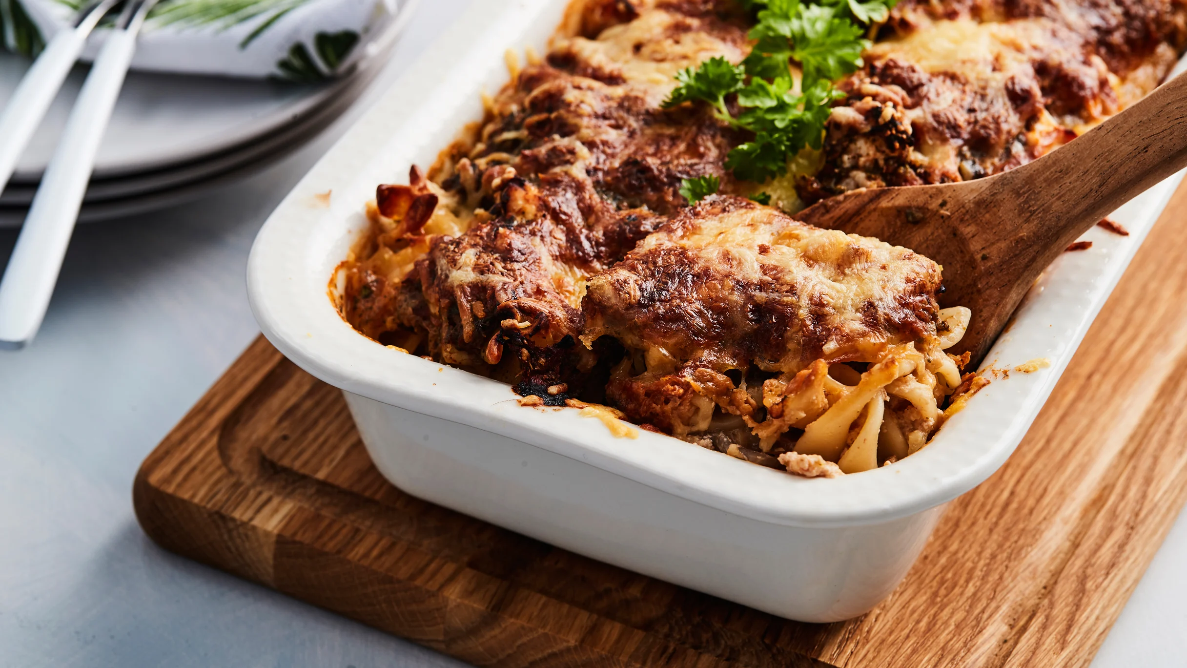 Broileripasta uunissa