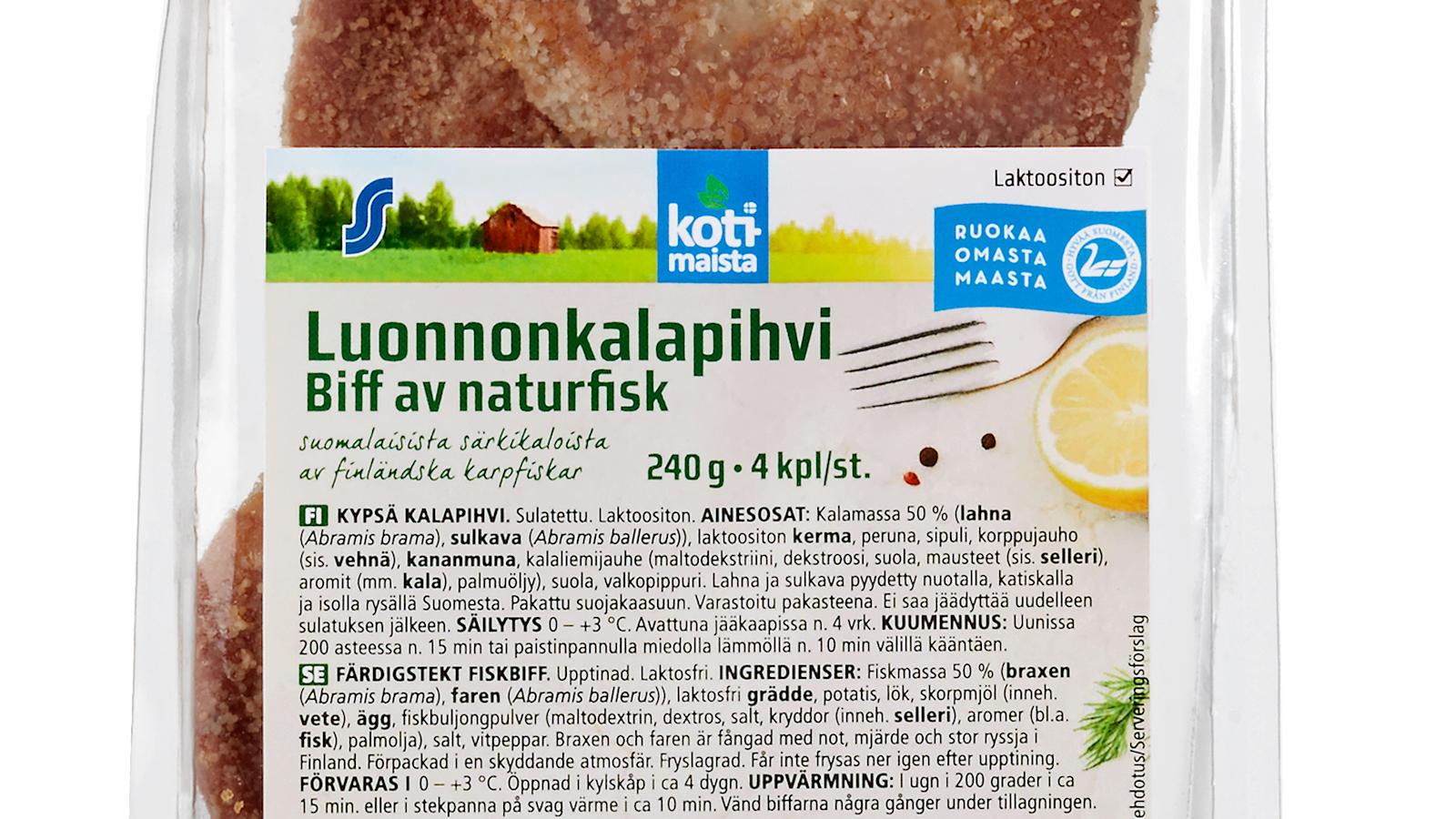 Kotimaista luonnonkalapihvi
