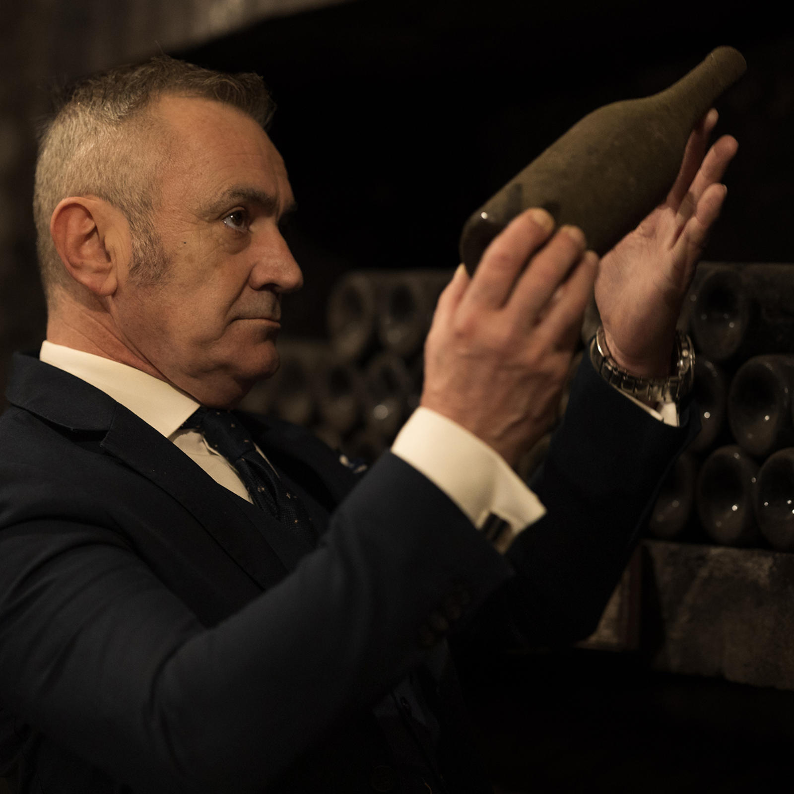 Viiniyhtiö Fratelli Martinin sommelier Pier Bergadano