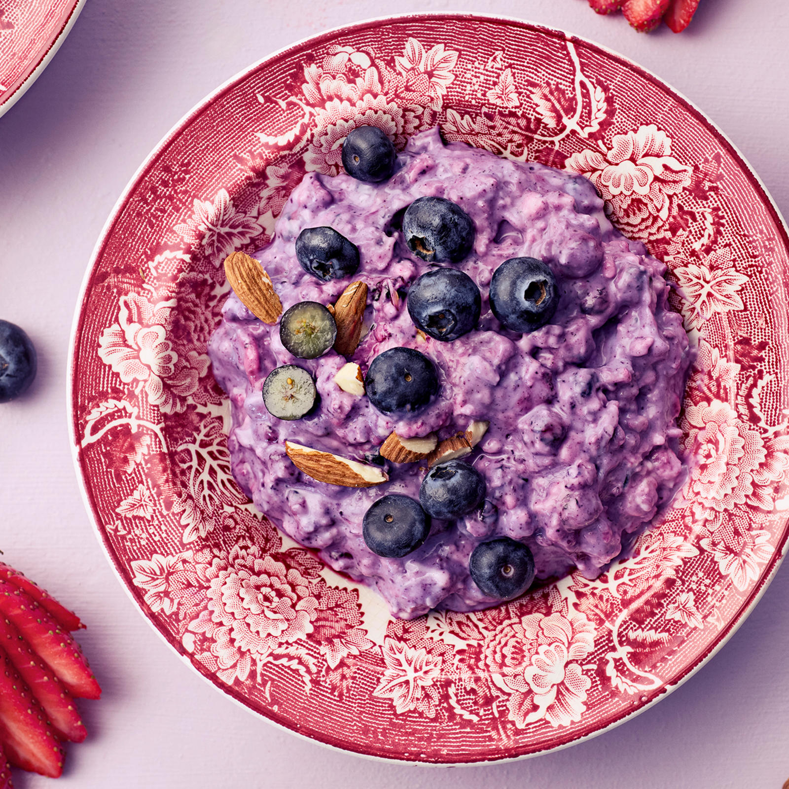 Mustikkapiirakan makuinen tuorepuuro