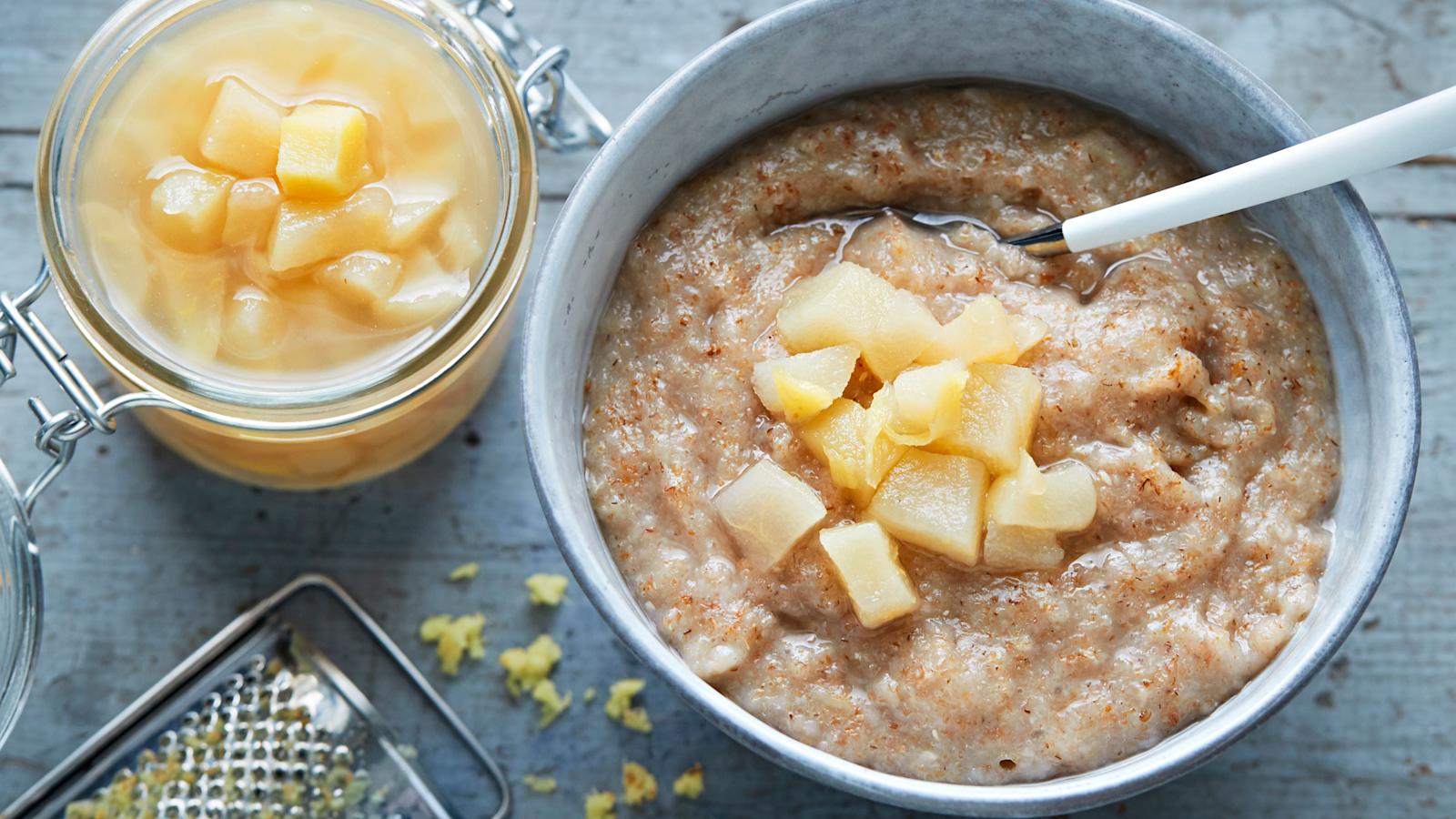 Inkiväärillä piristetty päärynähilloke