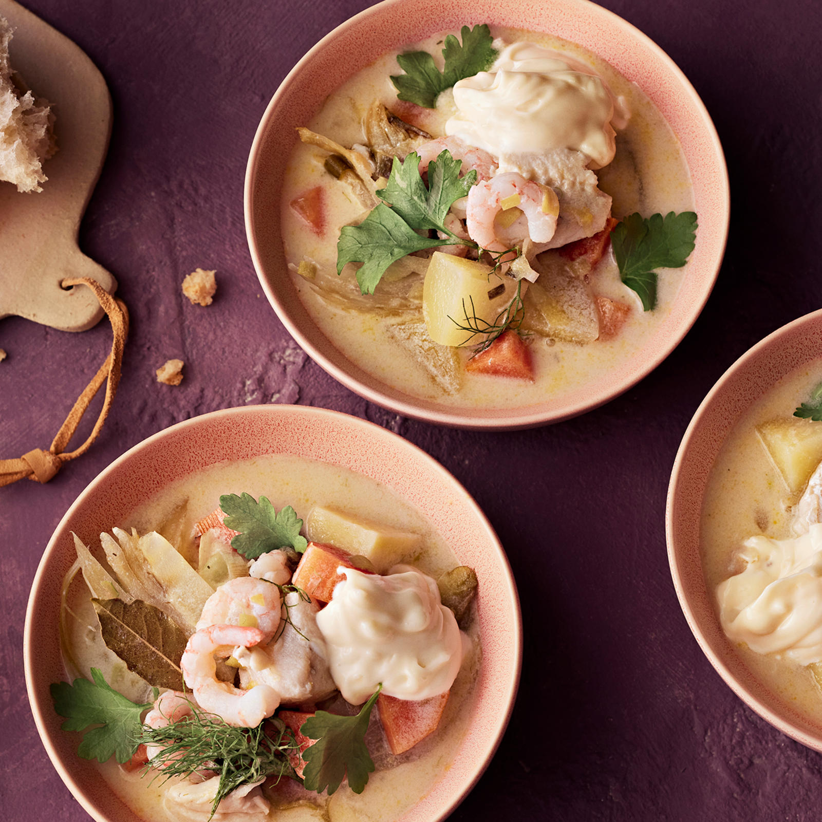 Bourride eli provencelainen kalakeitto