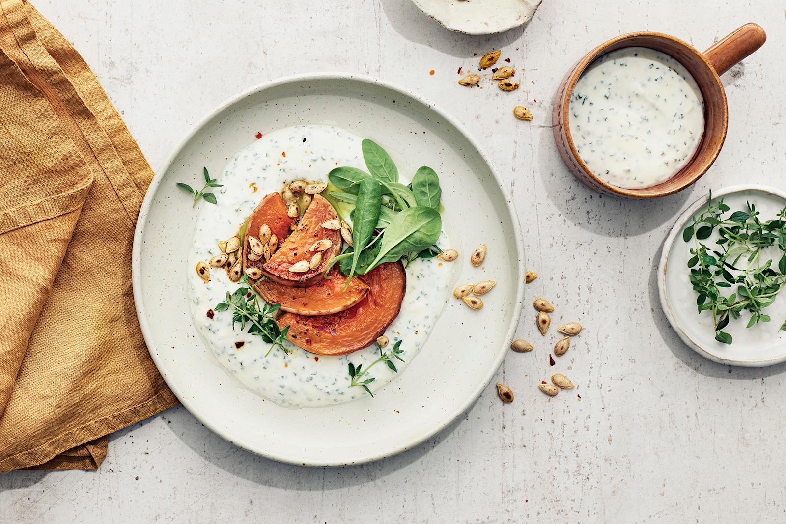 paahdetut kurpitsat, paahdetut kurpitsaviipaleet, kurpitsa