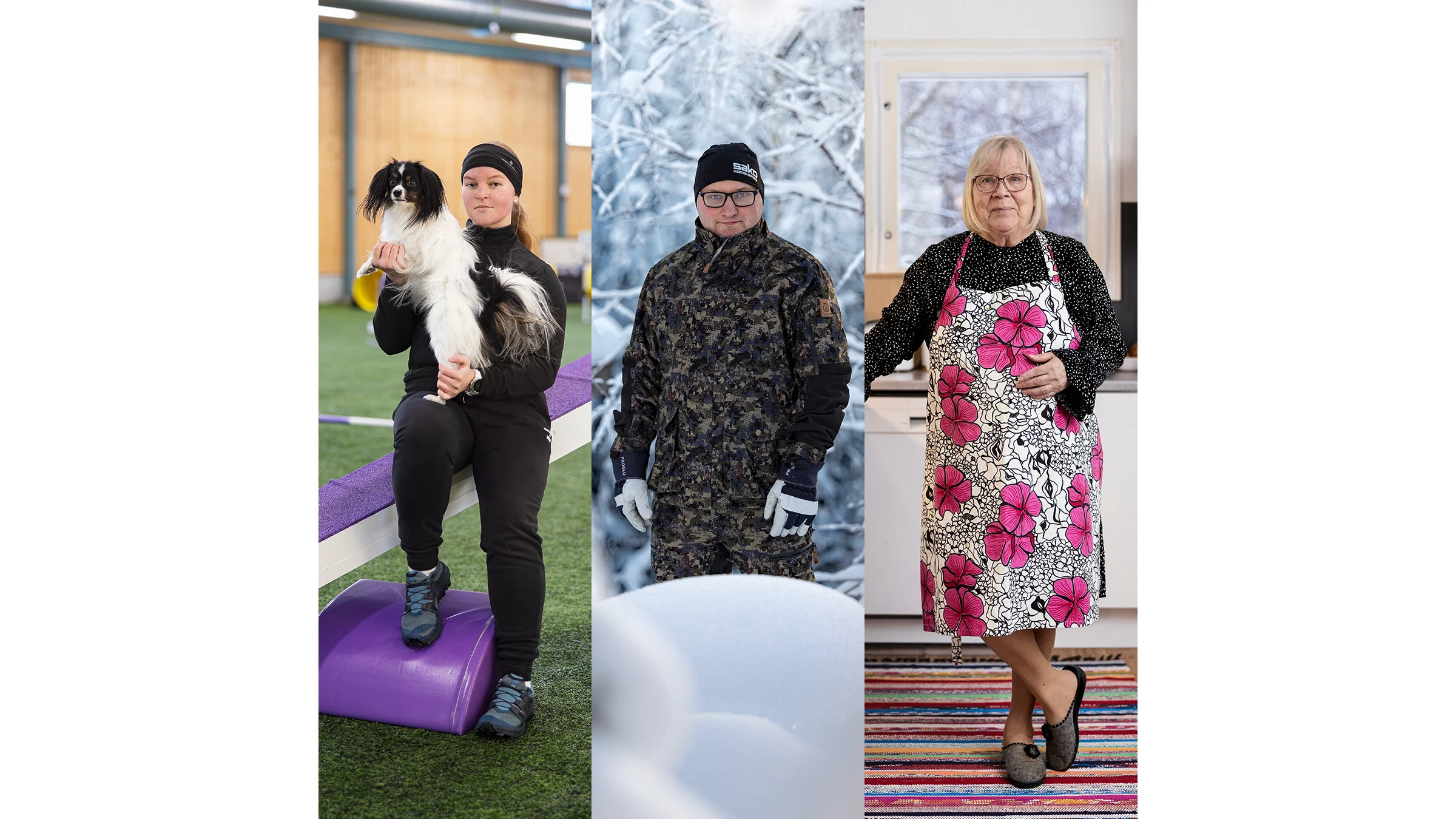 Kuvassa jutussa esiintyvät Sirpa, Inka ja Niko.