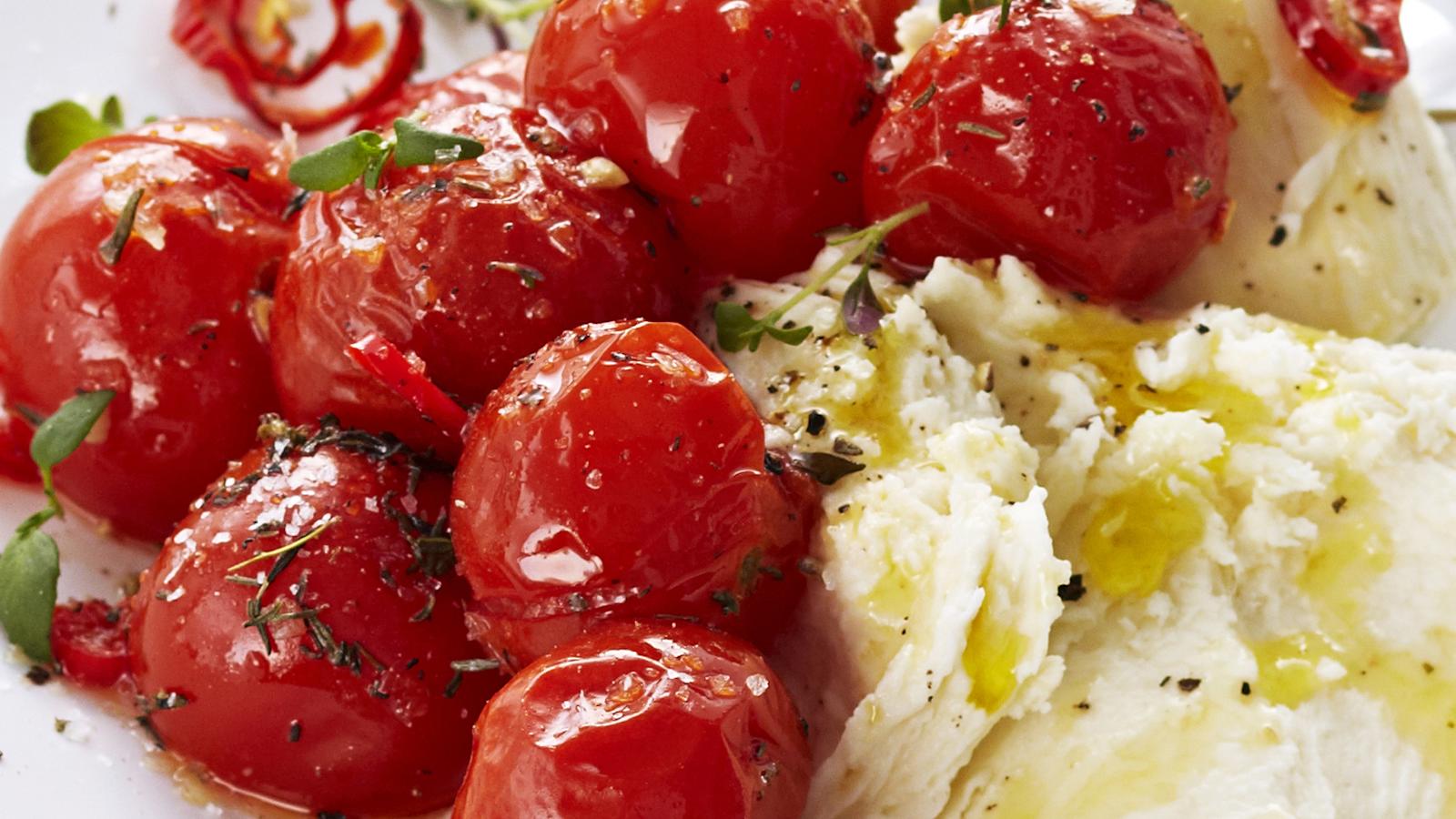 Paahdetut kirsikkatomaatit