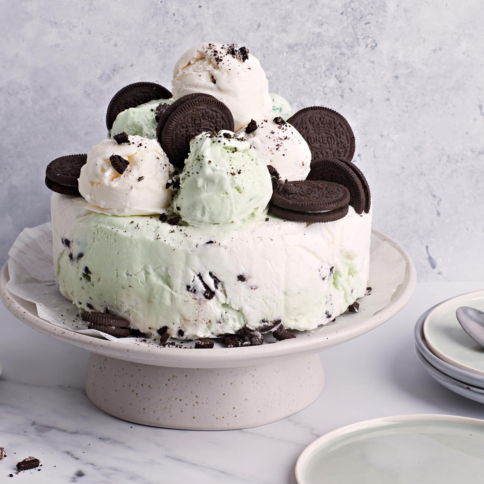 helppo jäätelökakku, keksi-jäätelökakku