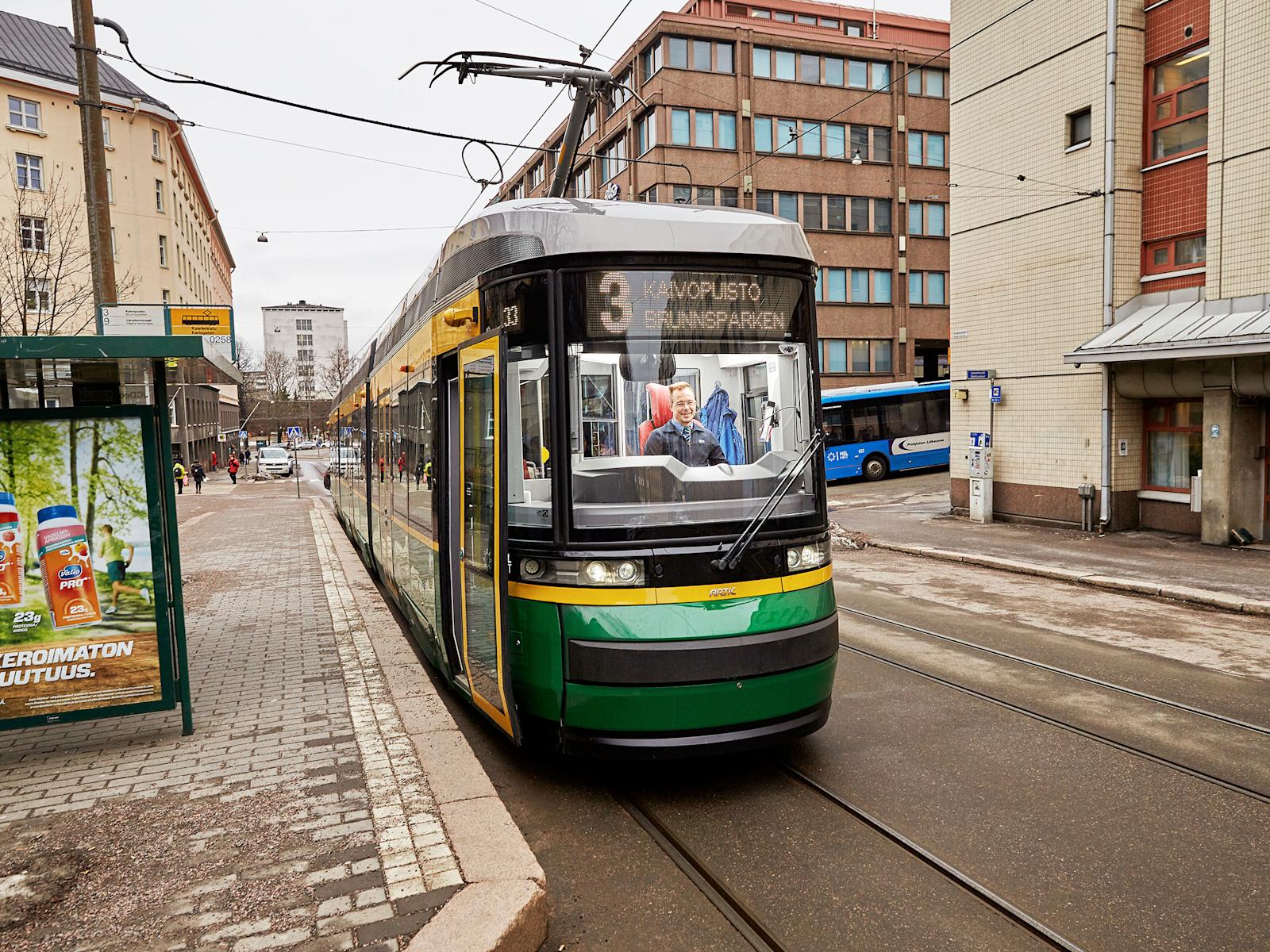 Helsingin oloihin suunniteltu Artic-vaunu