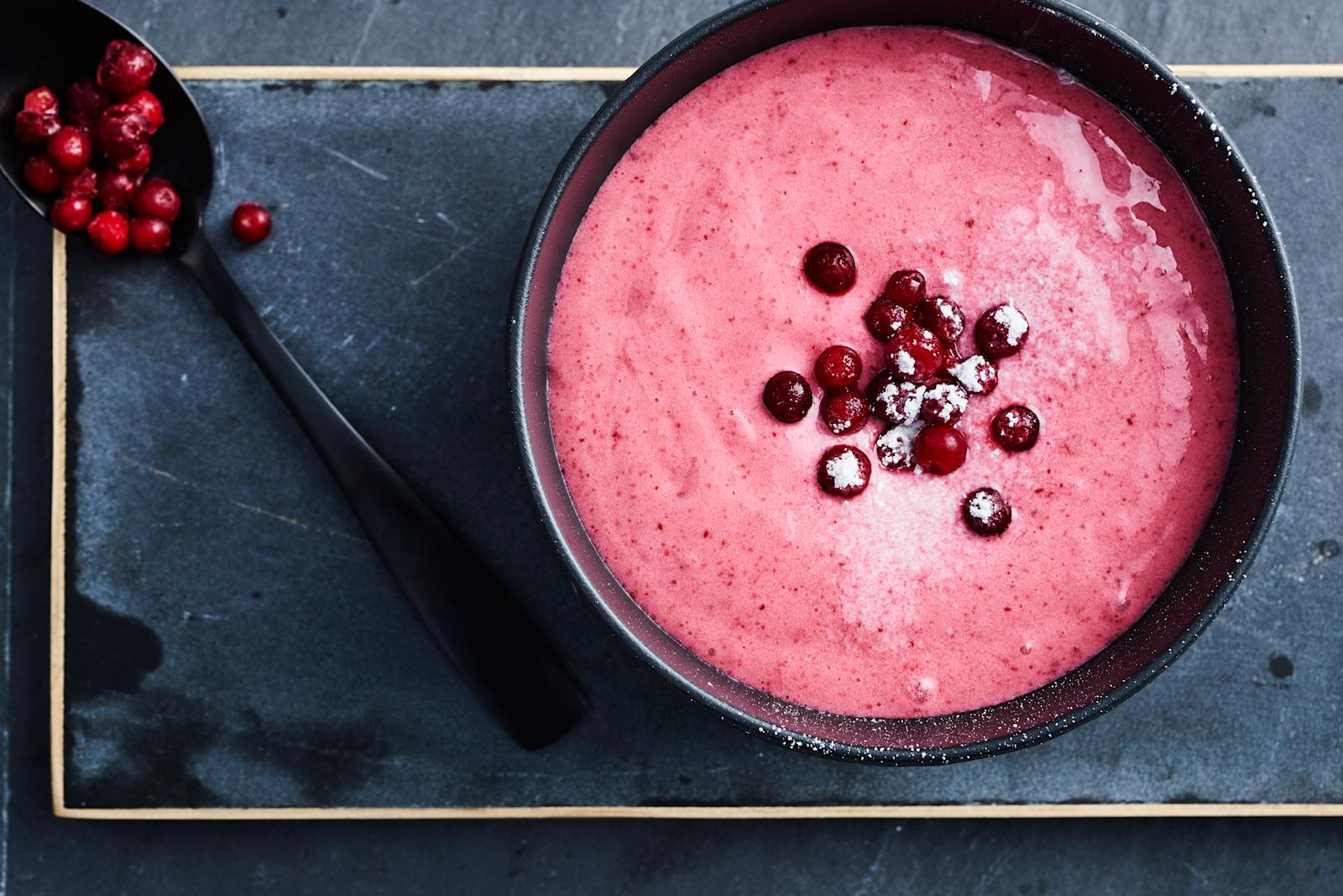 Vatkattu puolukkapuuro