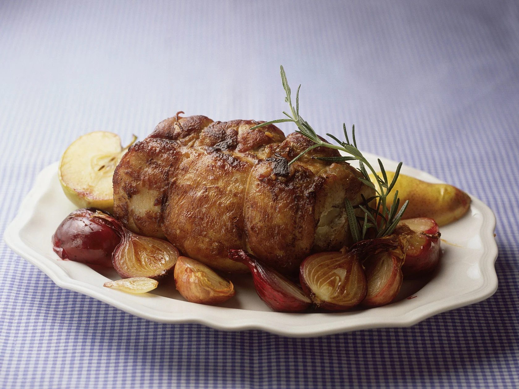 Porsaan uunifilee ja uunisipulit