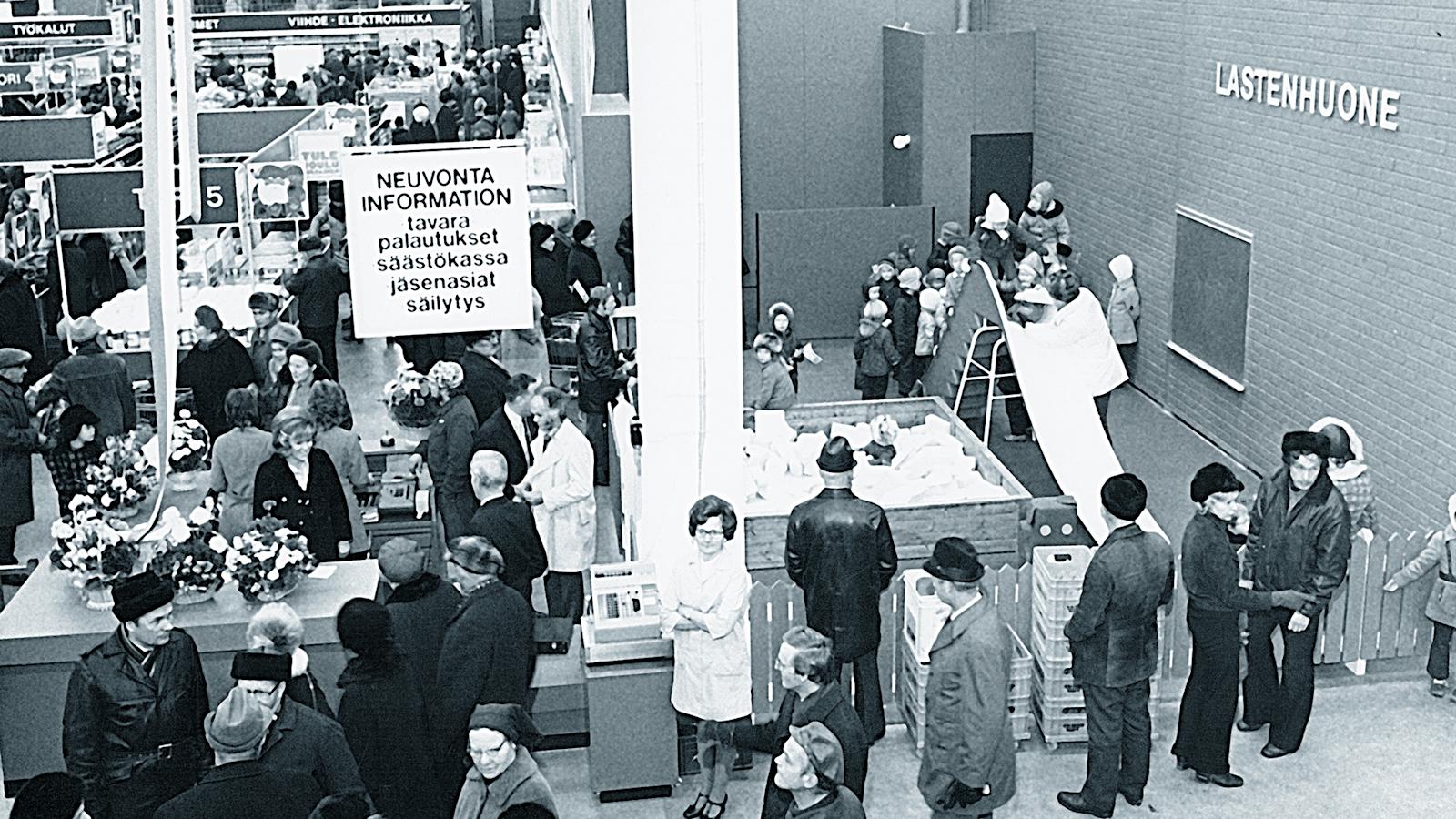 Seppälän Prisman avajaiset 1972