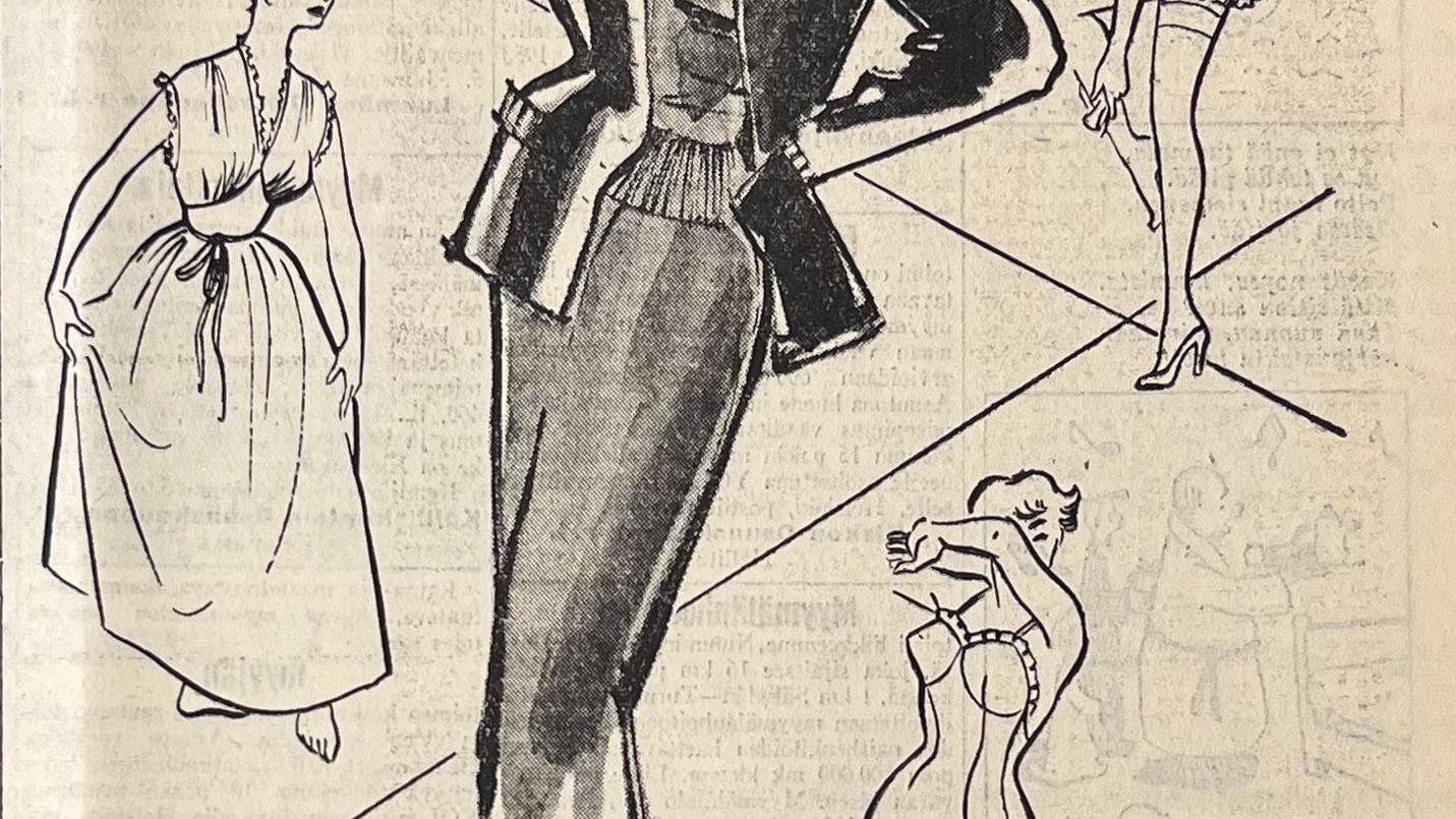 Sukkahousumainos 1953