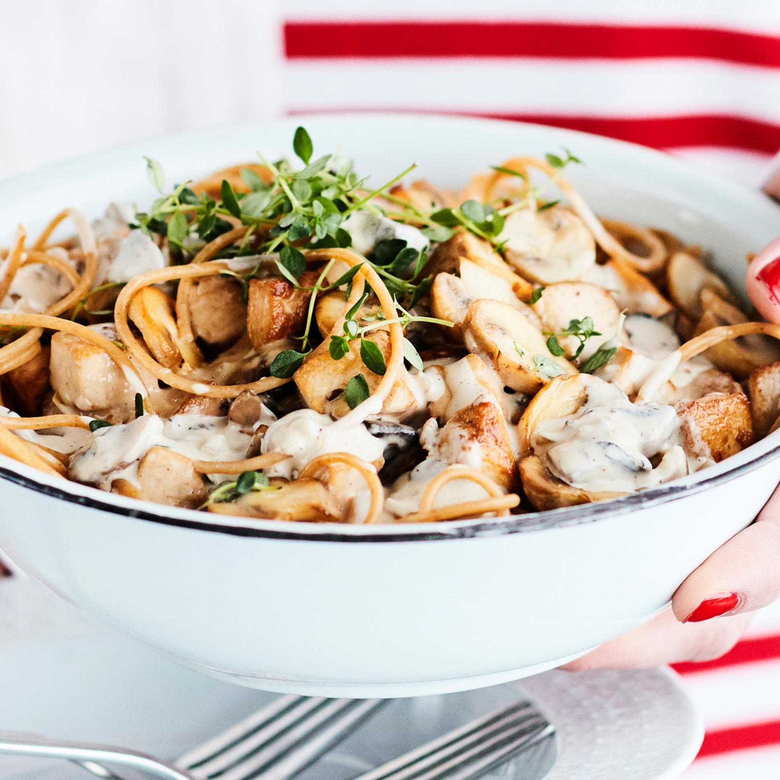 Vegaaninen carbonara