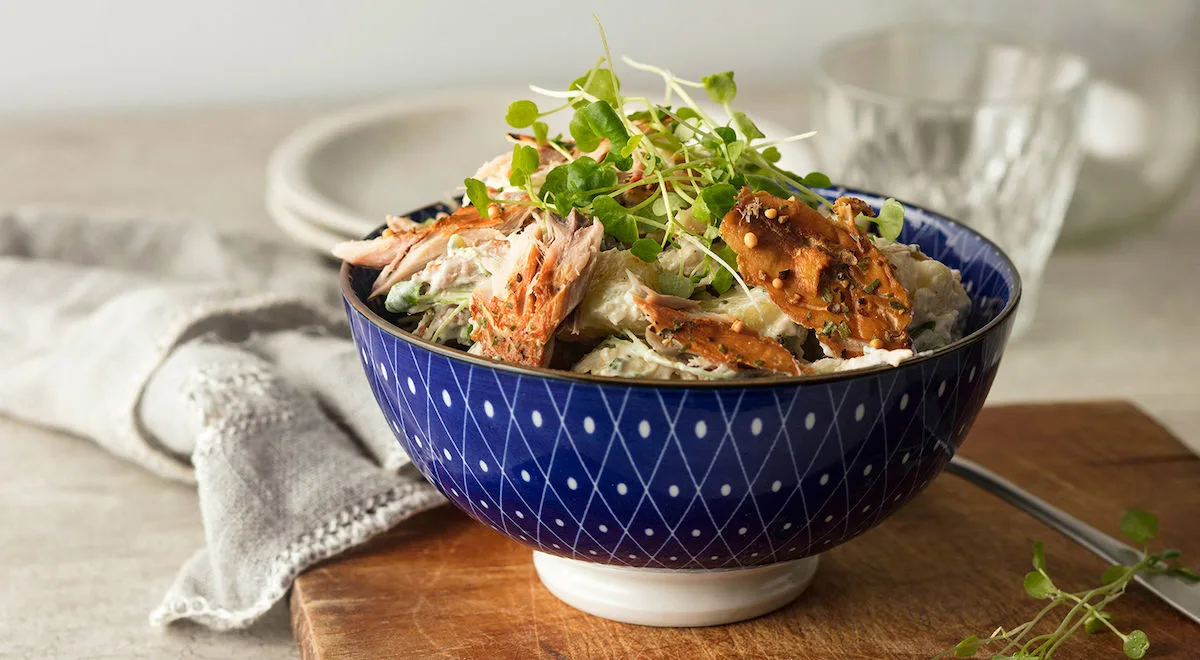 Pippurimakrilli-perunasalaatti