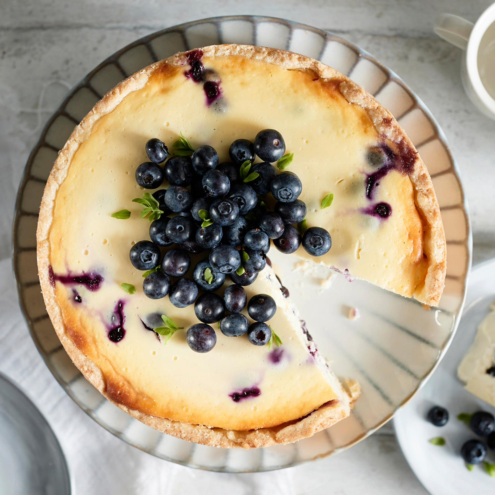 Mustikka juustokakku