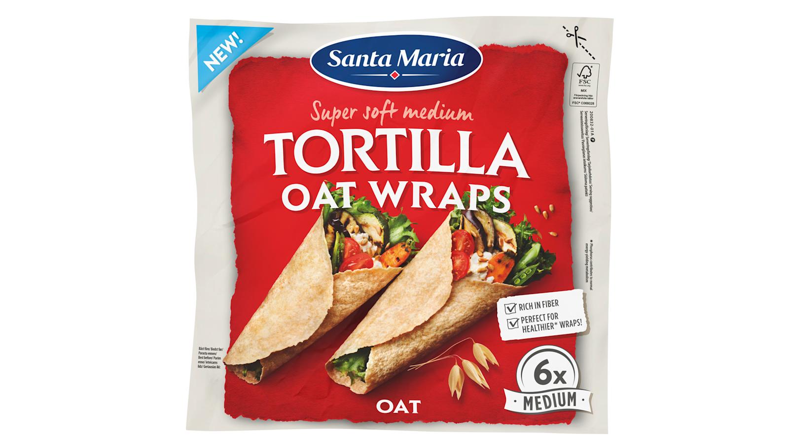 Santa Maria Tortilla Oat Wraps -kauratortillat