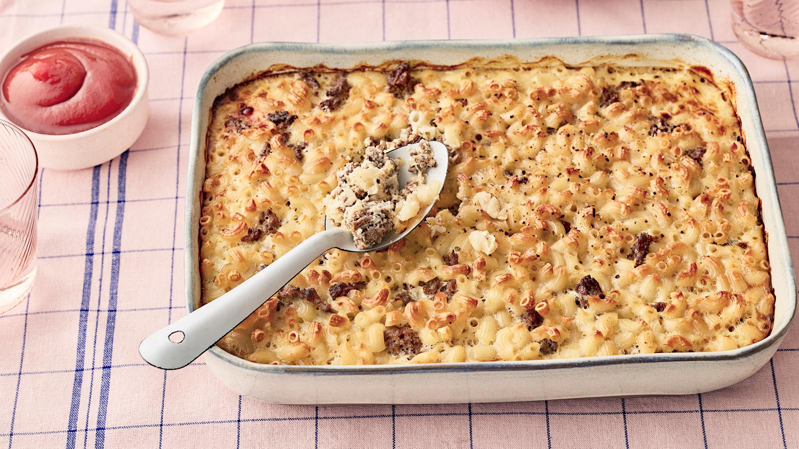 Liha-makaronilaatikko