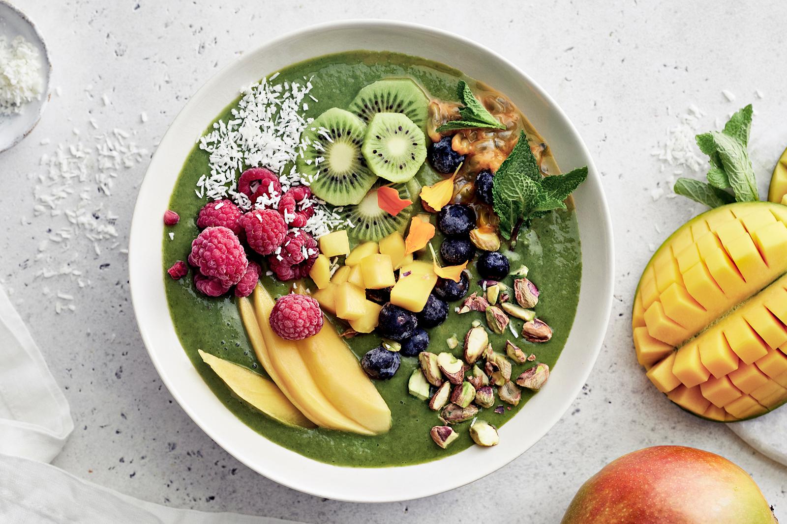 Vihreä mangosmoothie