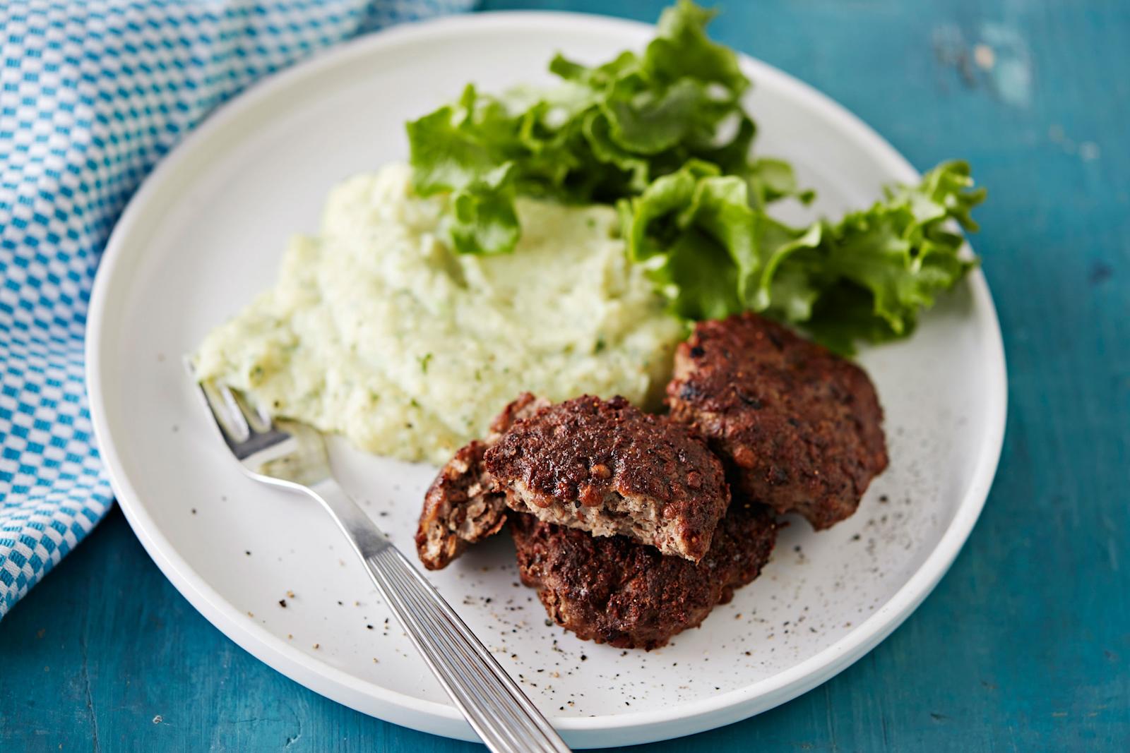 Linsseillä rikastetut jauhelihapihvit