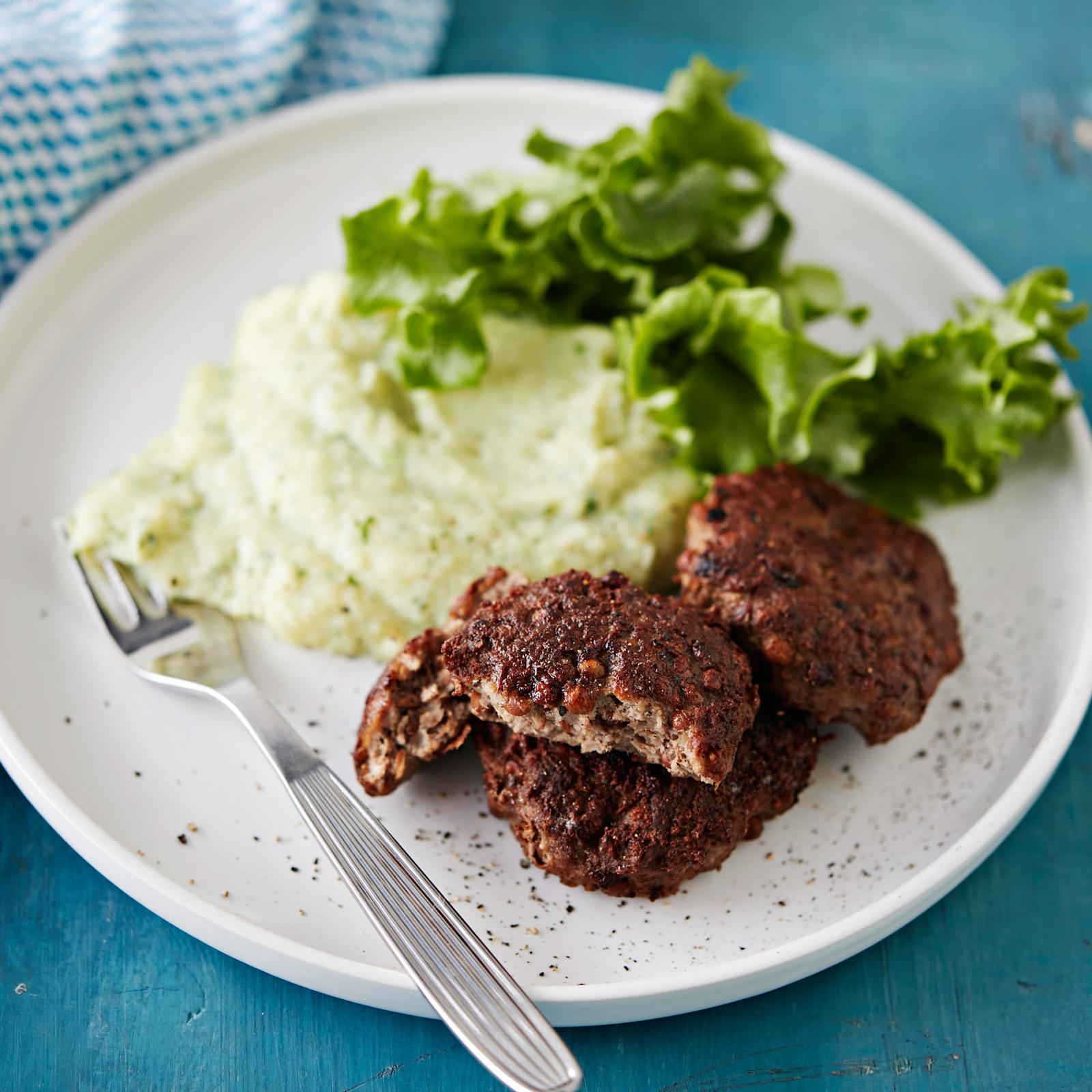 Linsseillä rikastetut jauhelihapihvit