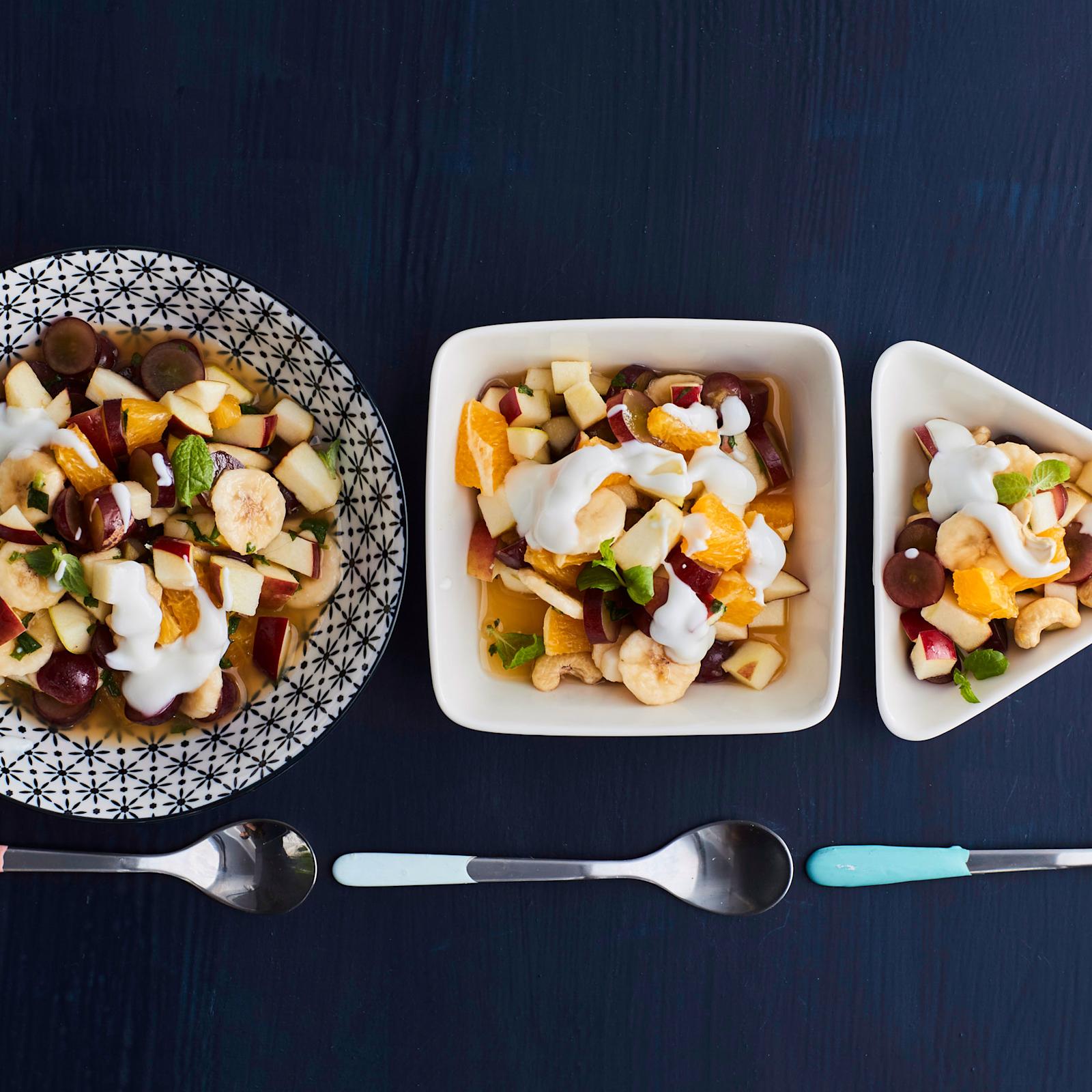 Pikku-Mintun raikas hedelmäsalaatti