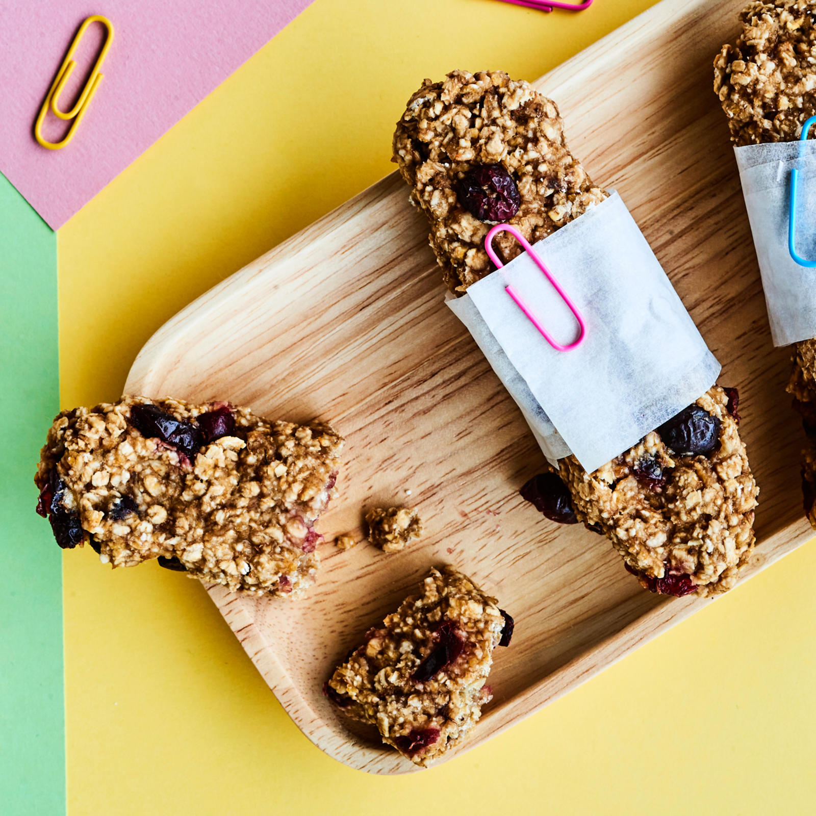 Kolmen aineksen välipalapatukat