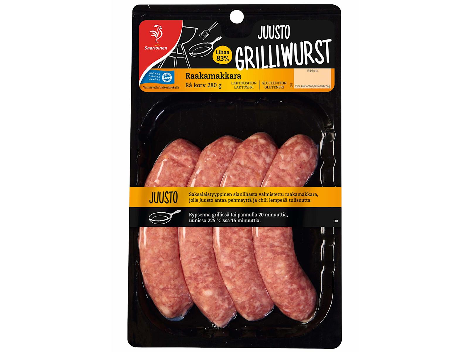 Saarionen juusto-grilliwurst