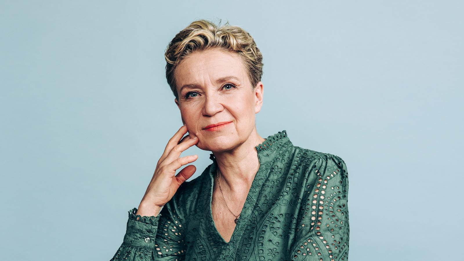 Lähikuvassa Sirpa Kähkönen.