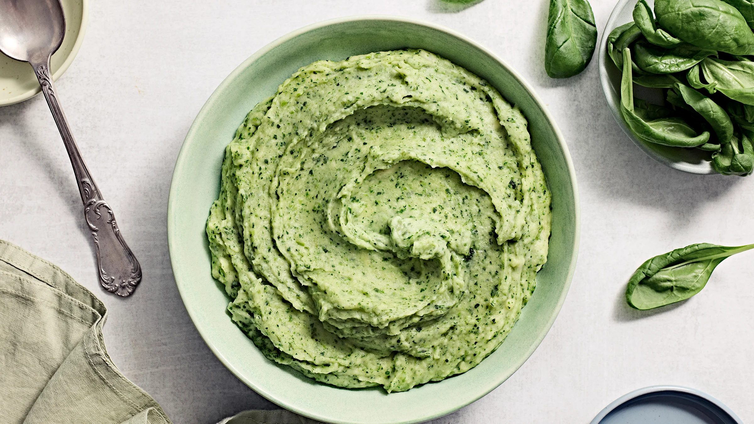 Pinaatti-perunamuusi