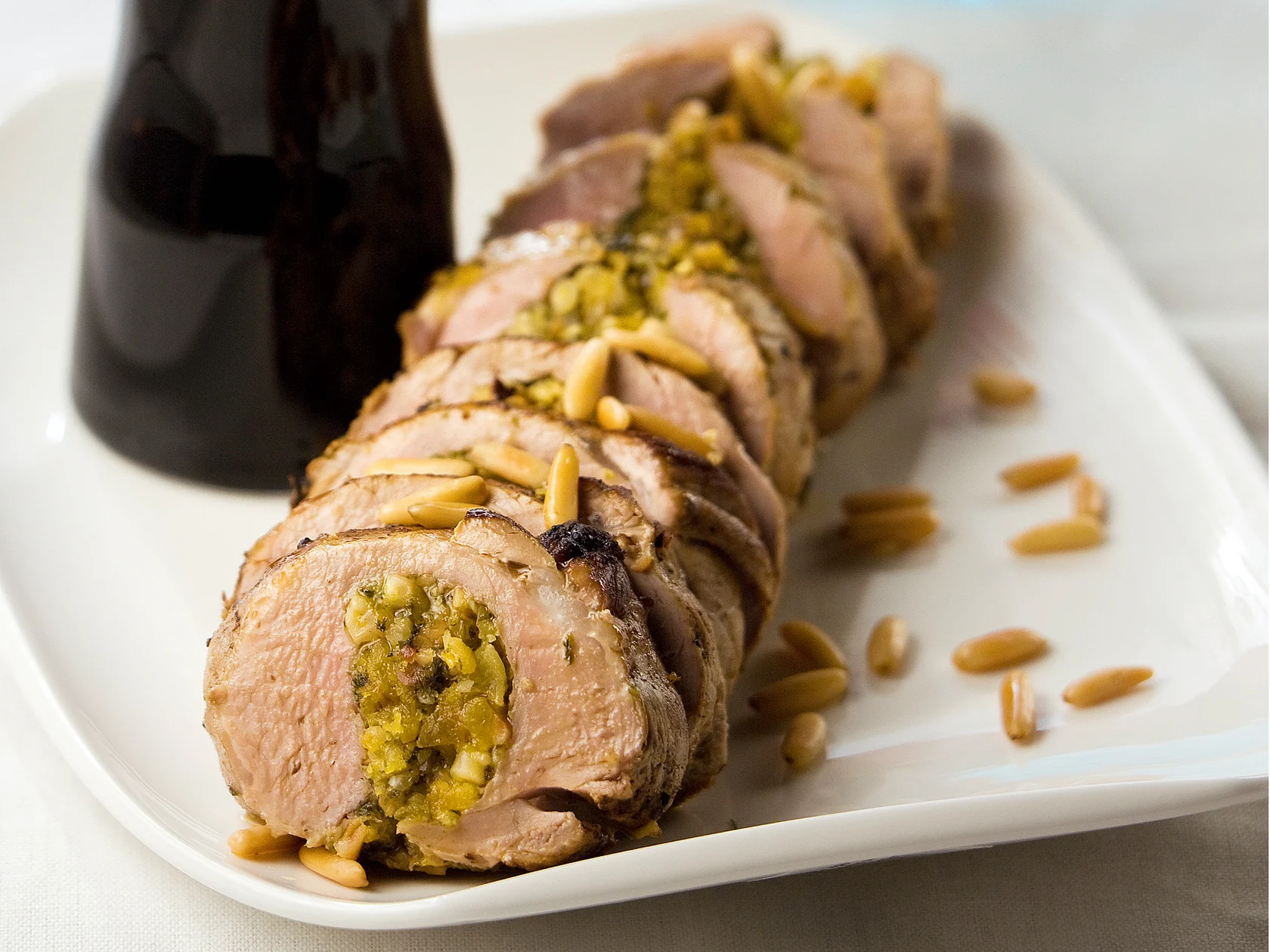 Täytetty porsaanfileerulla