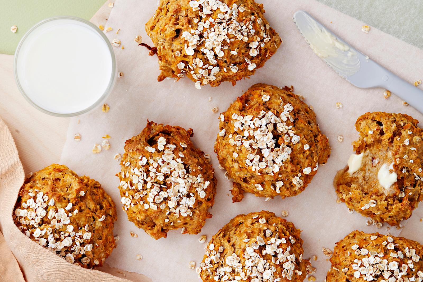 Kiireisen leipurin kaurasämpylät