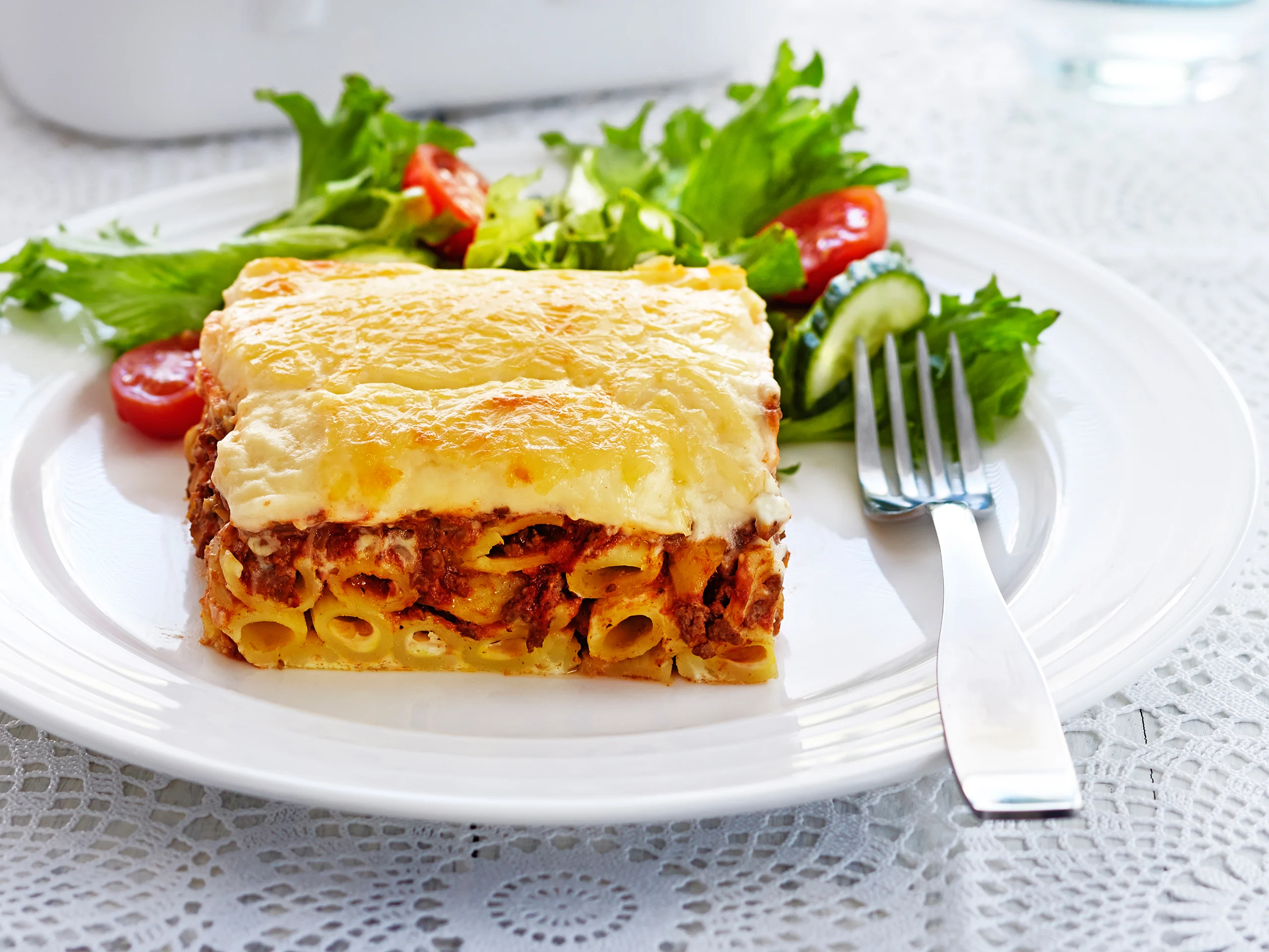 Pastitsio eli kreikkalainen makaronilaatikko
