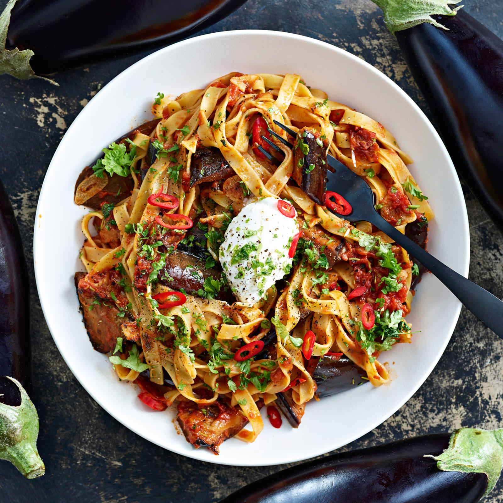 Pasta alla Norma eli munakoisopasta