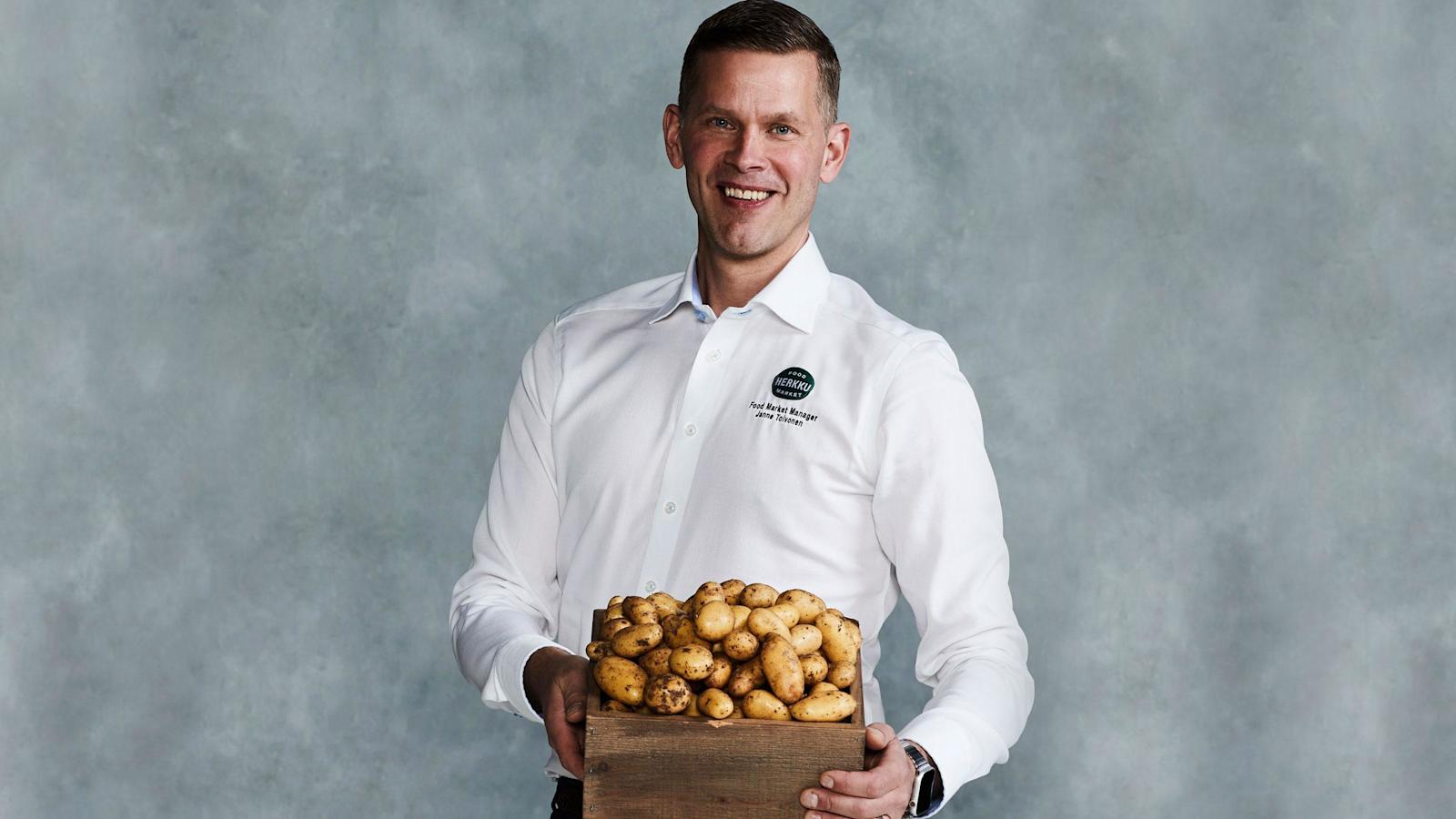 Janne Toivonen suosii kotimaista varhaisperunaa, mutta sitä odotellessa voi syödä ulkomaistakin.