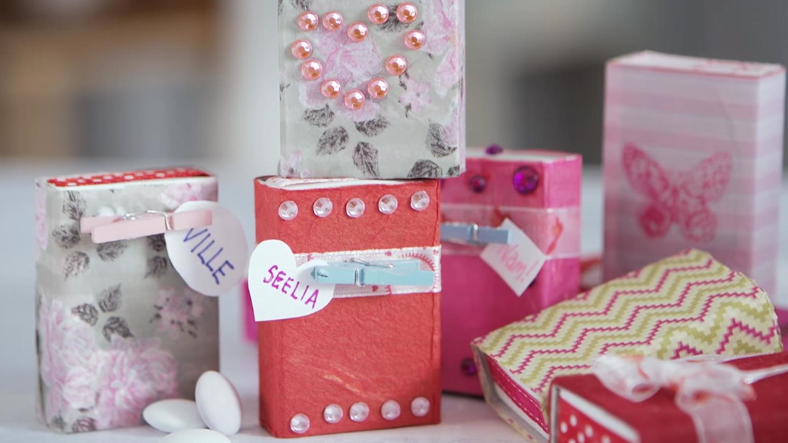 Lahjarasia tulitikkulaatikoista