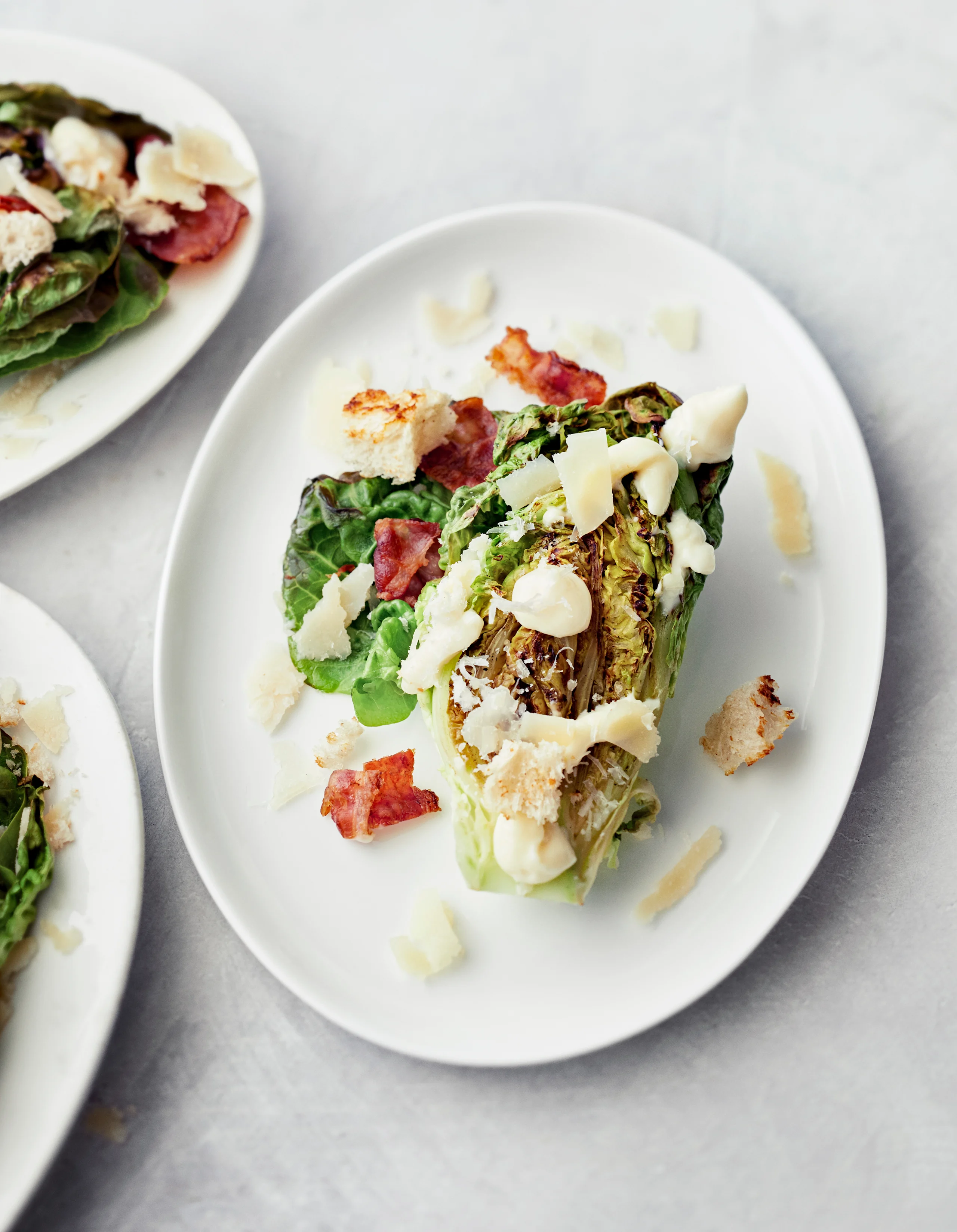 Grillattu salaatti á la Caesar.