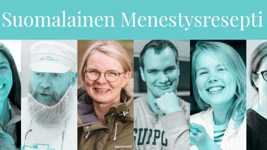 Suomalainen Menestysresepti -kilpailun finalistit.