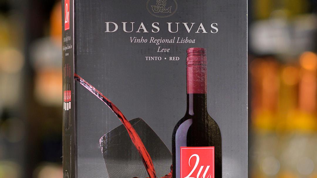 2u Duas Uvas Red 8 %, 3 litran hanapakkaus, punaviini, Portugali