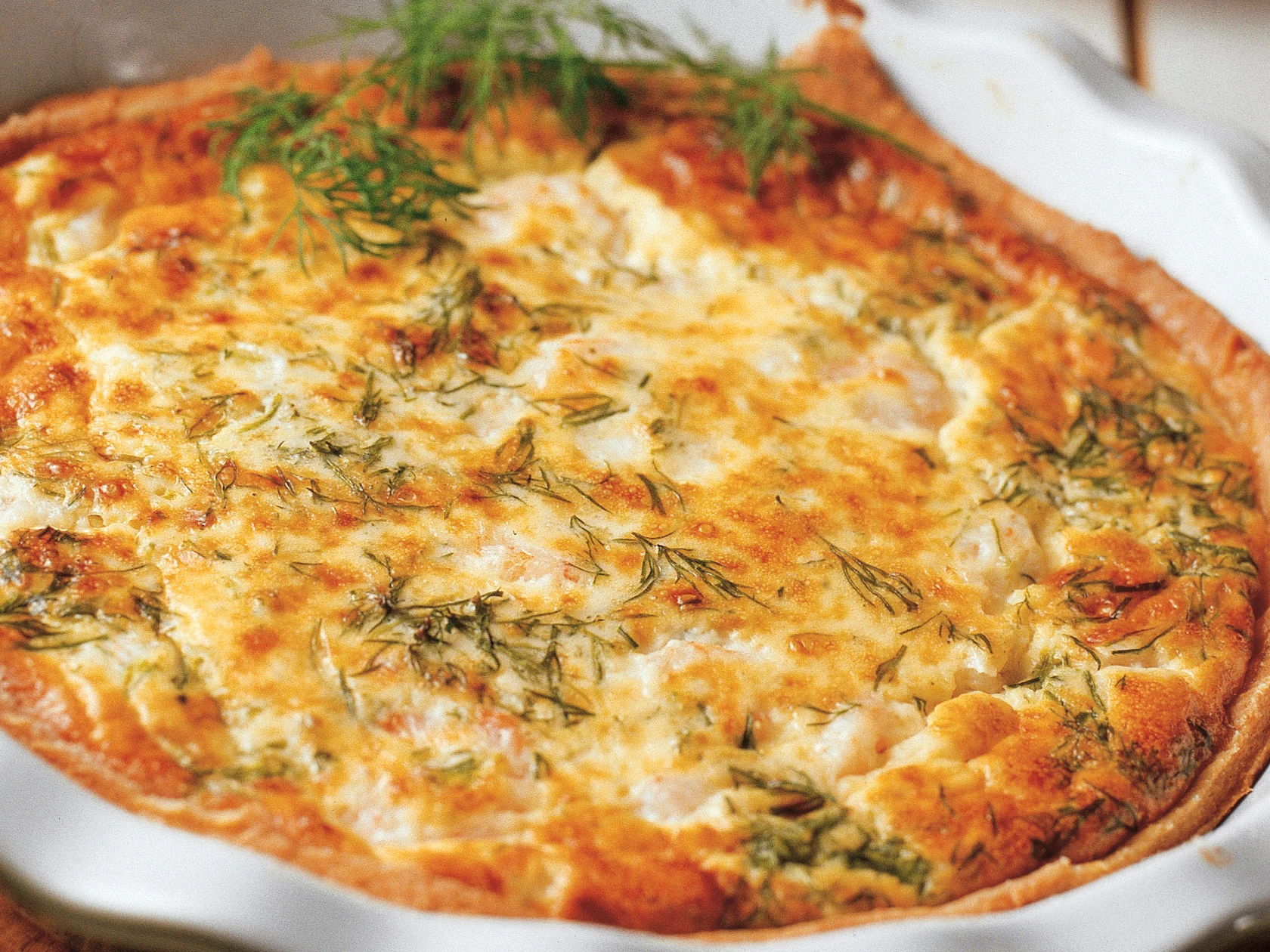 Mehukas katkarapupiirakka