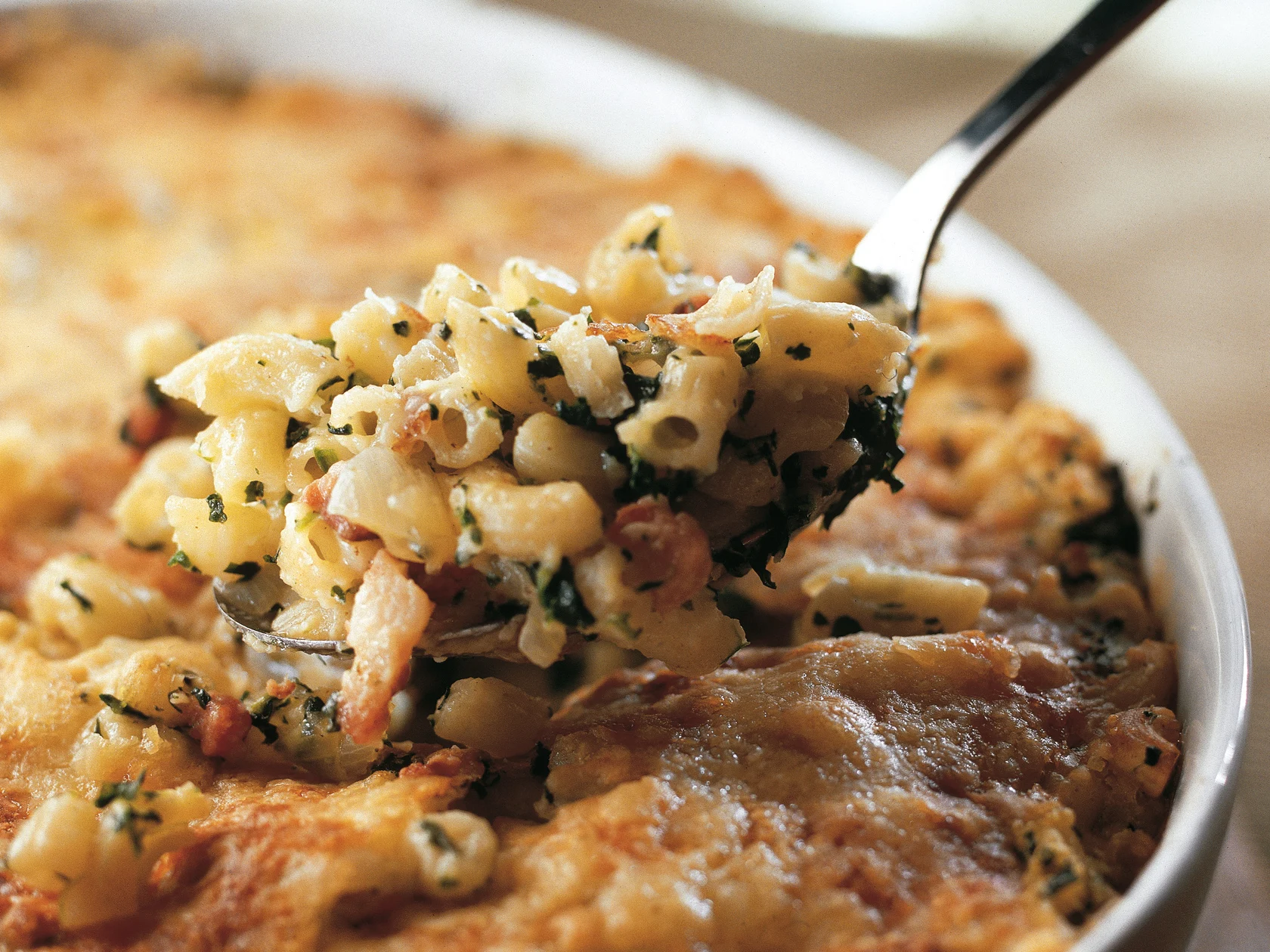 Pinaattinen makaronilaatikko