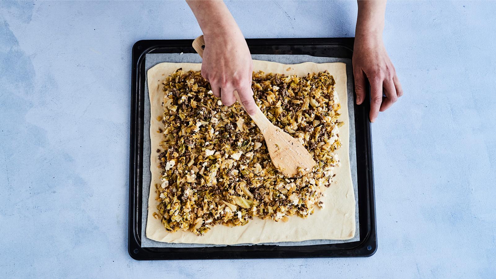 Kaali-fetapiirakka vaihe 3