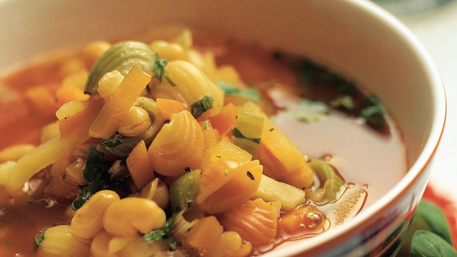 Helppo kasvisminestrone